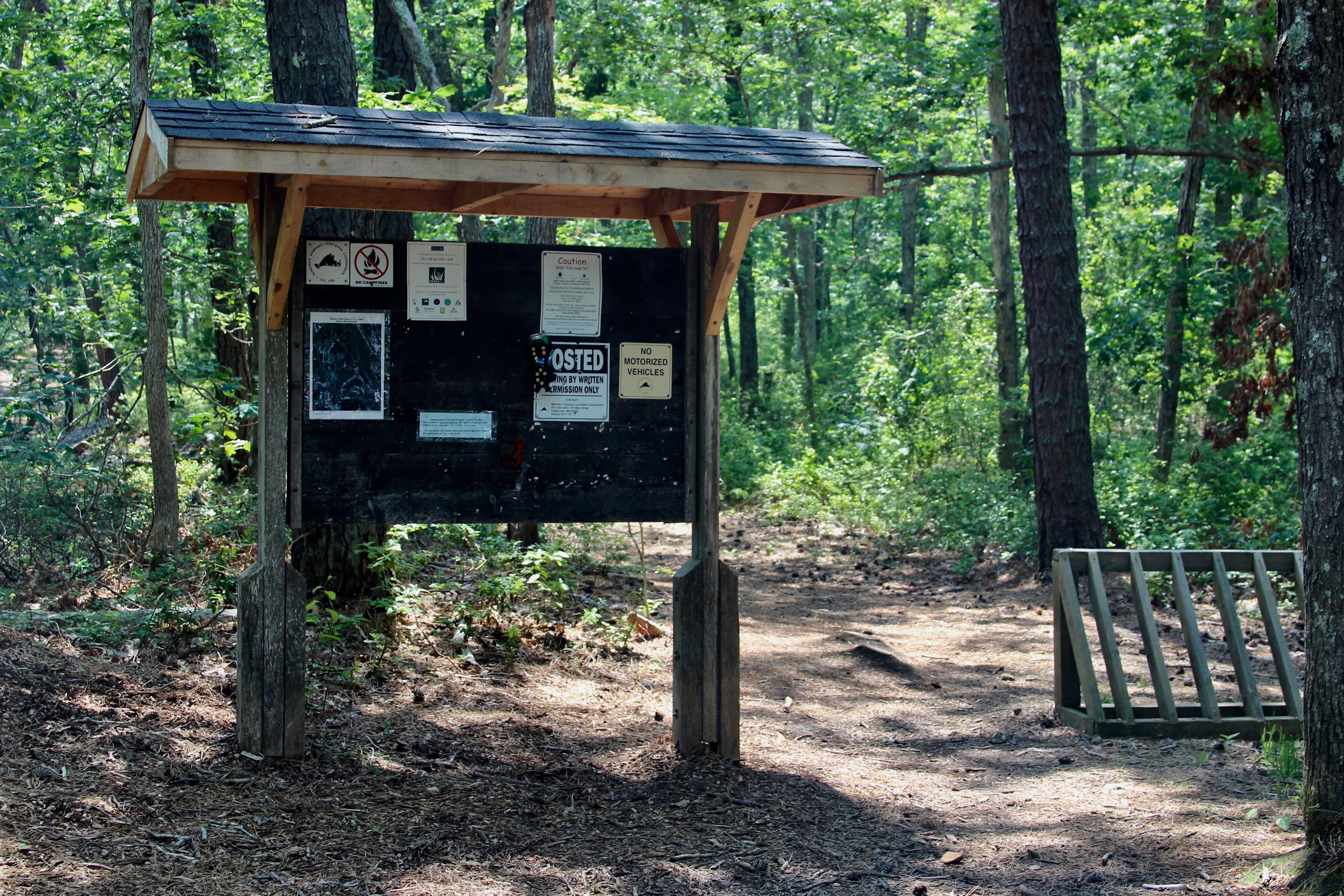 kiosk at trailhead