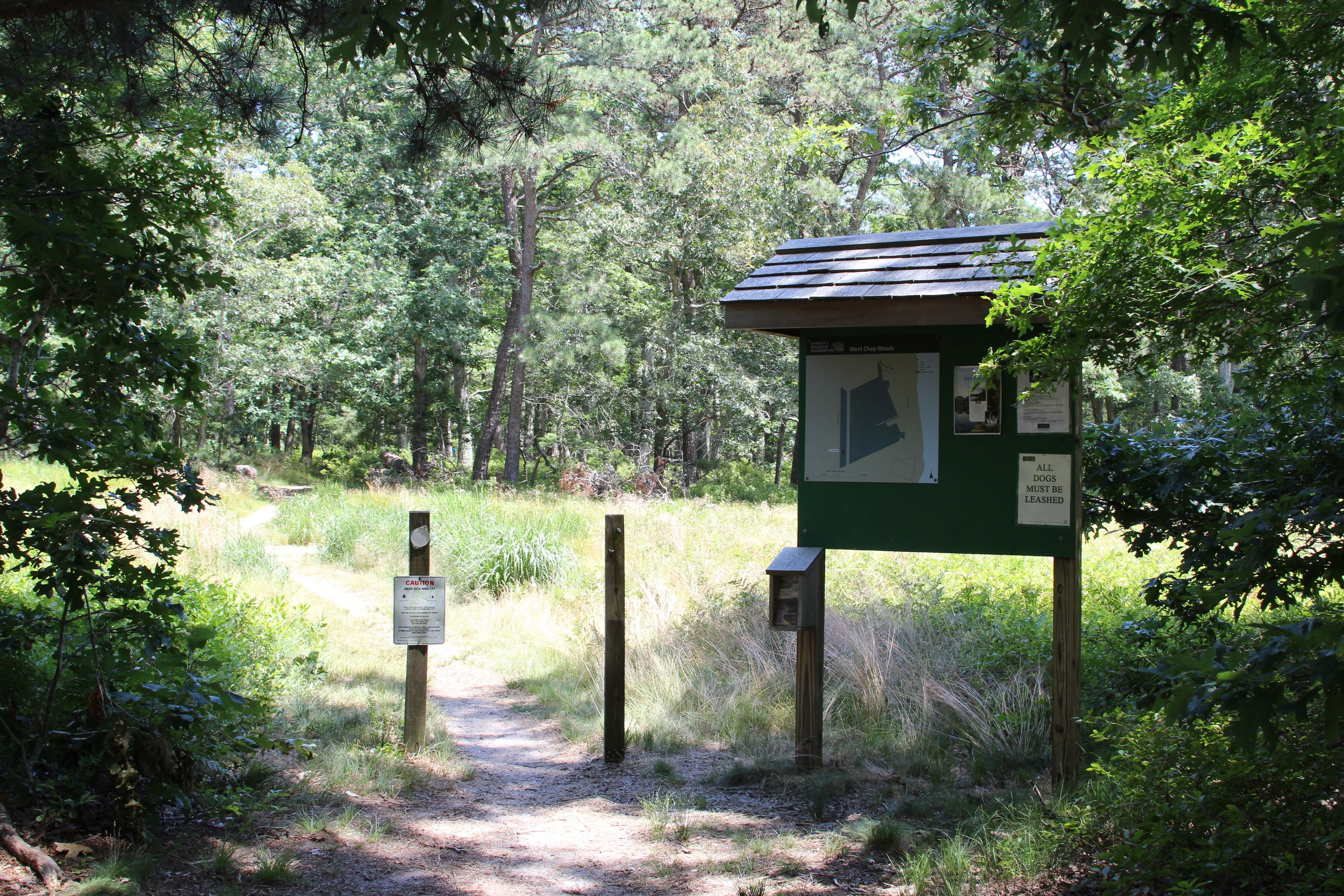 kiosk at trailhead