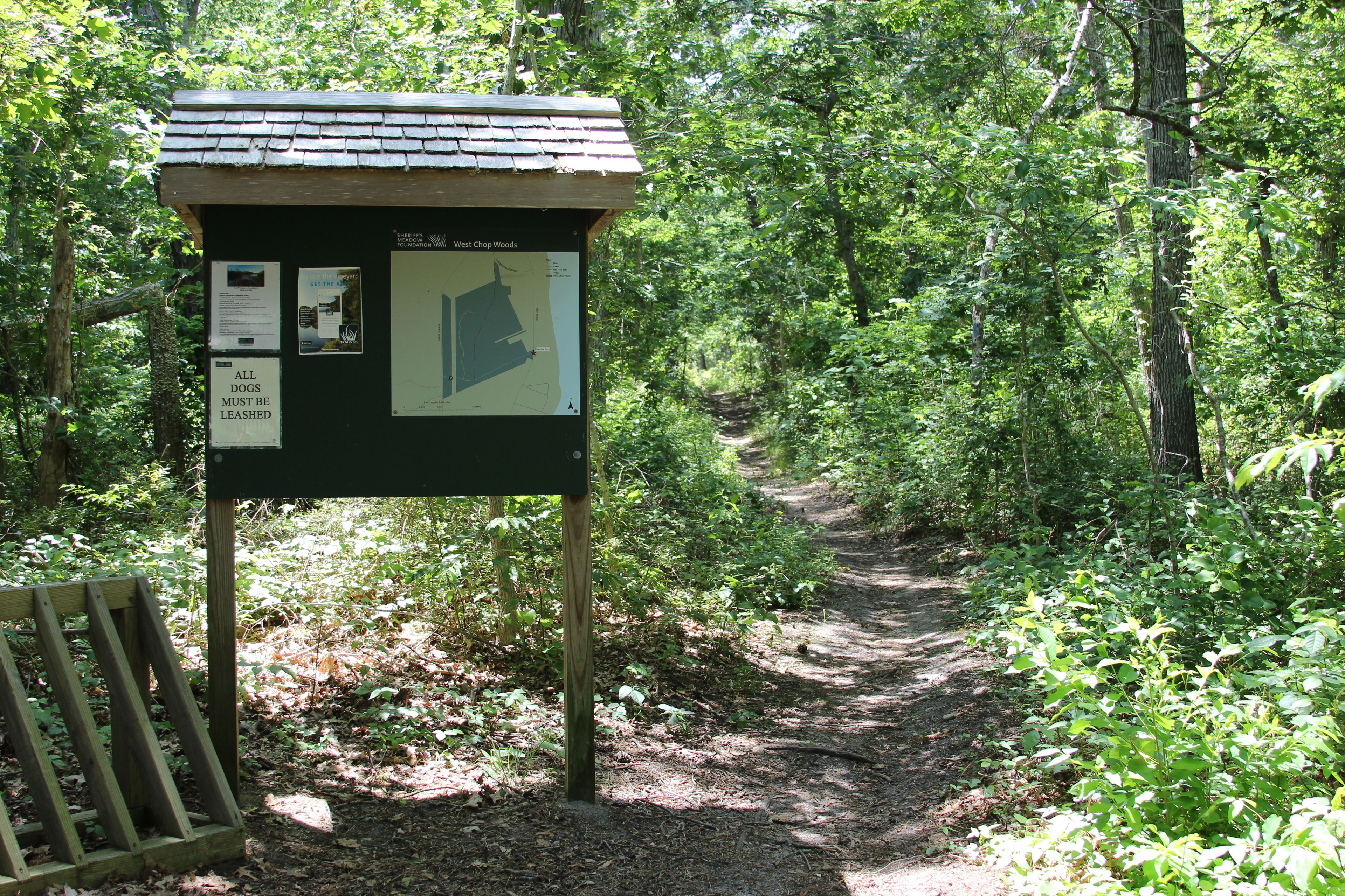 kiosk at trailhead