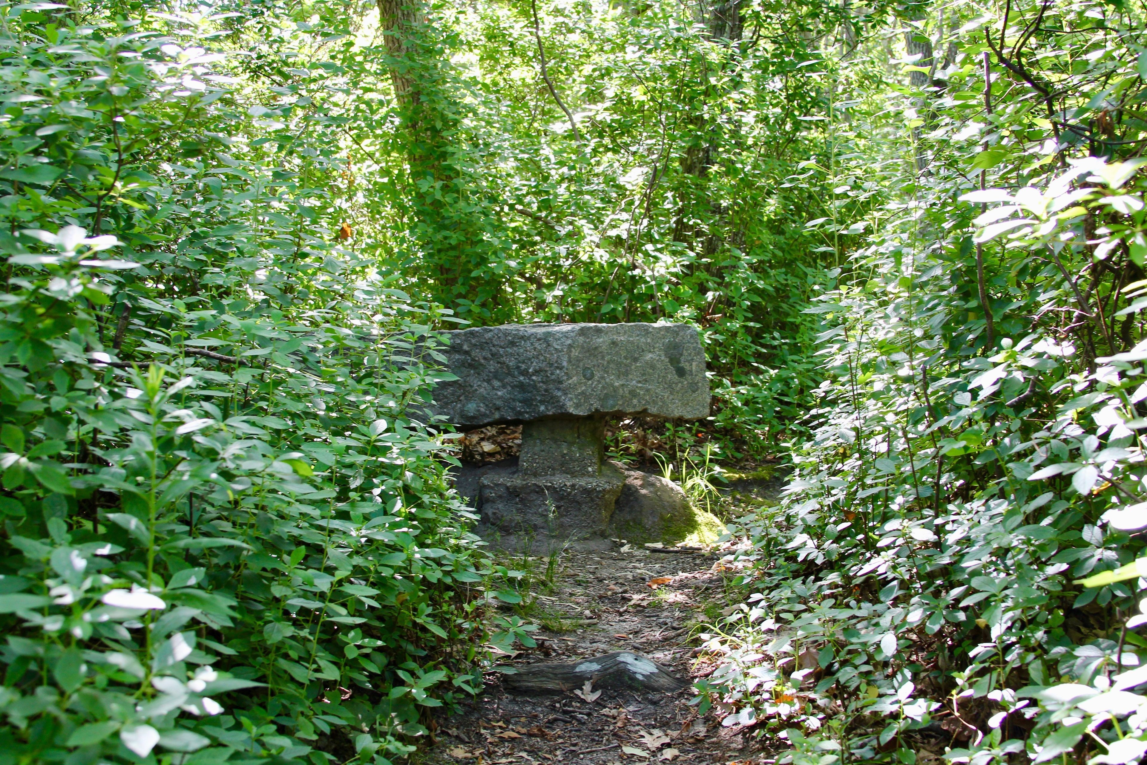 stone bench