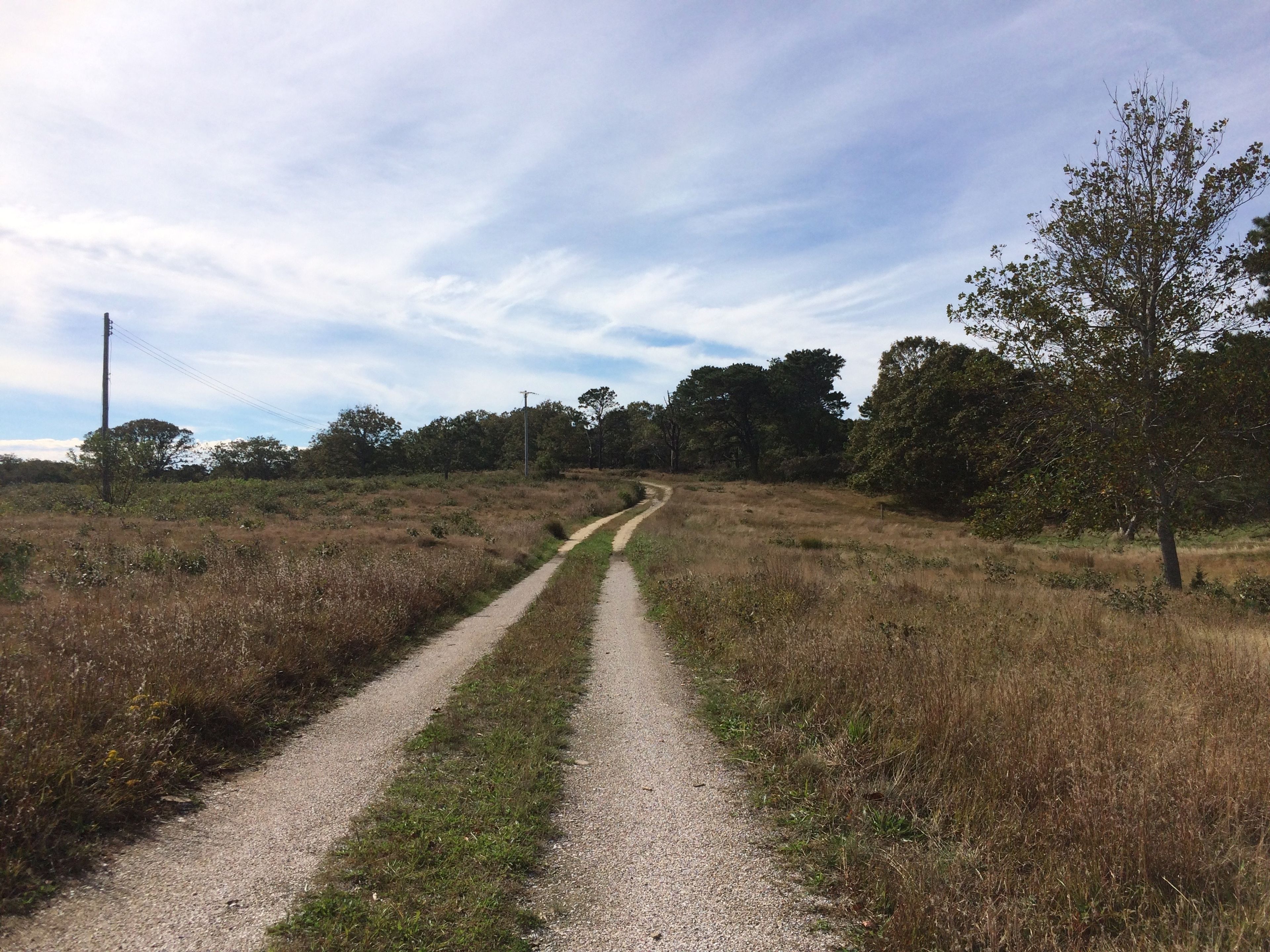 crushed-stone road