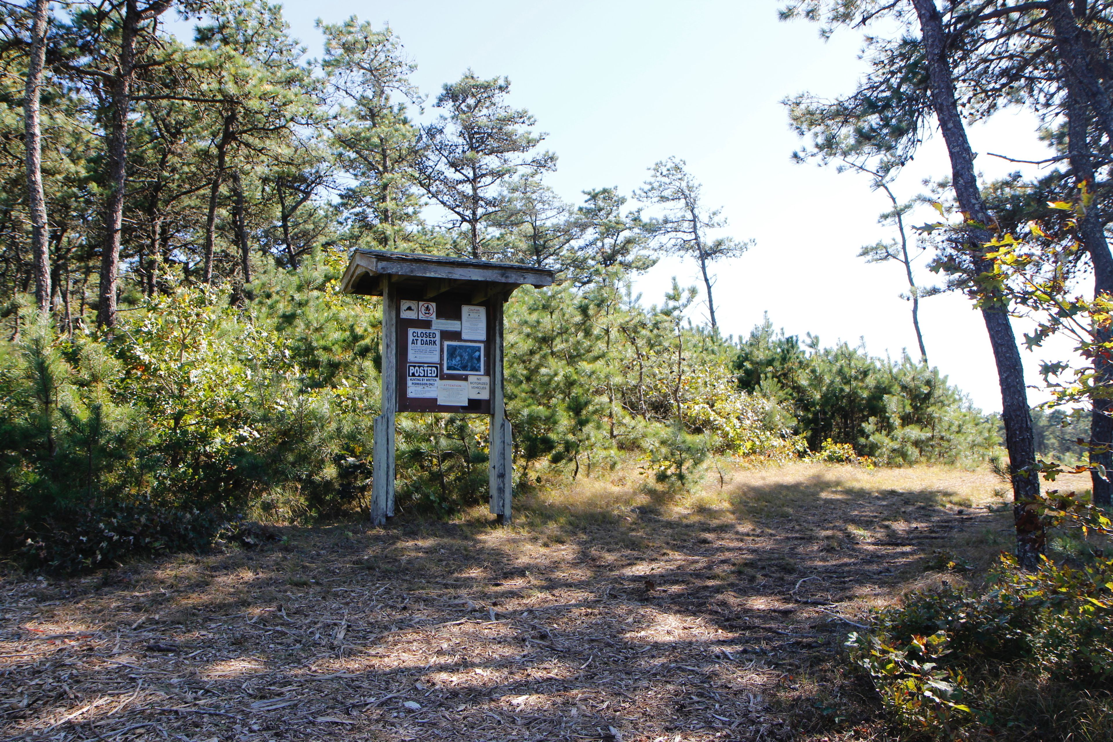 kiosk at trailhead