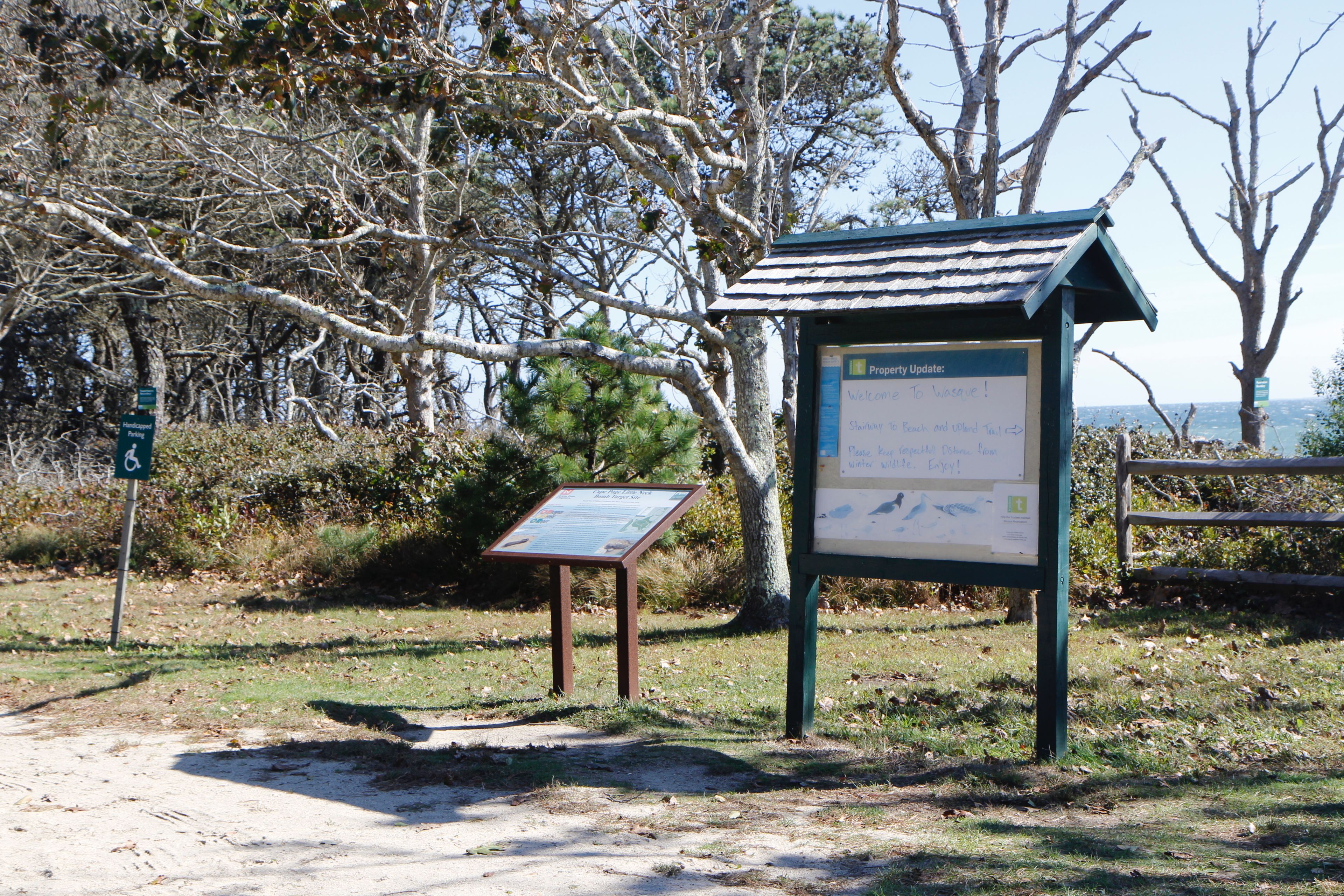 kiosk at trailhead