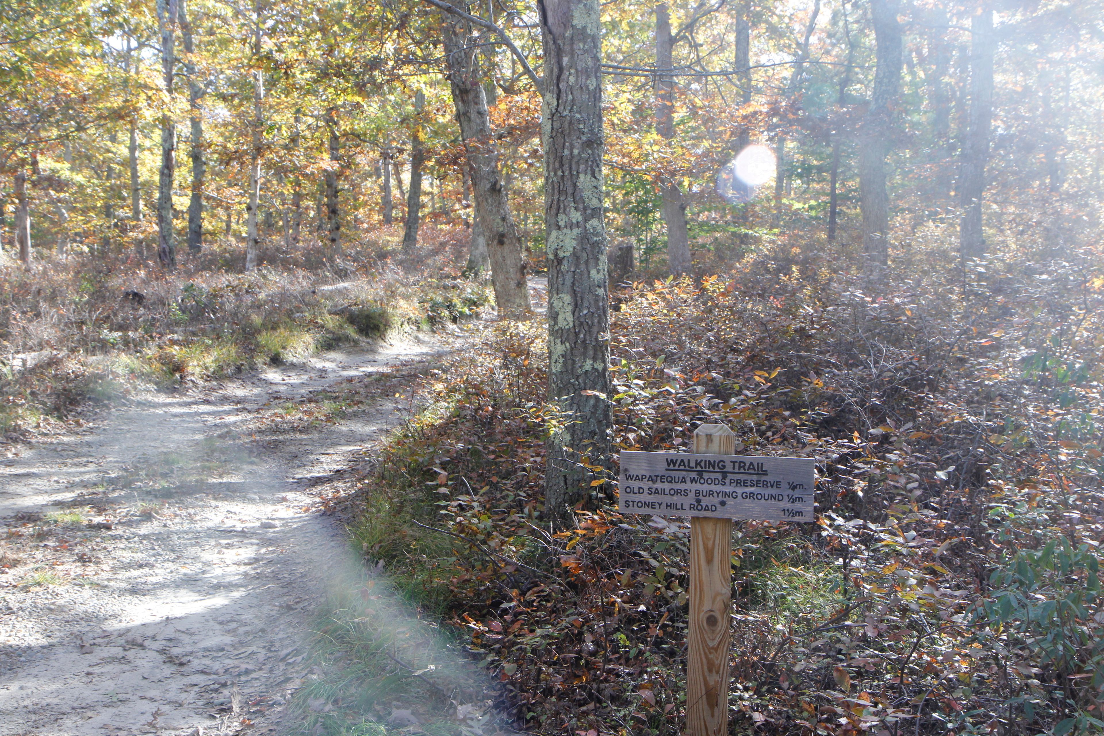 sign at start of trail