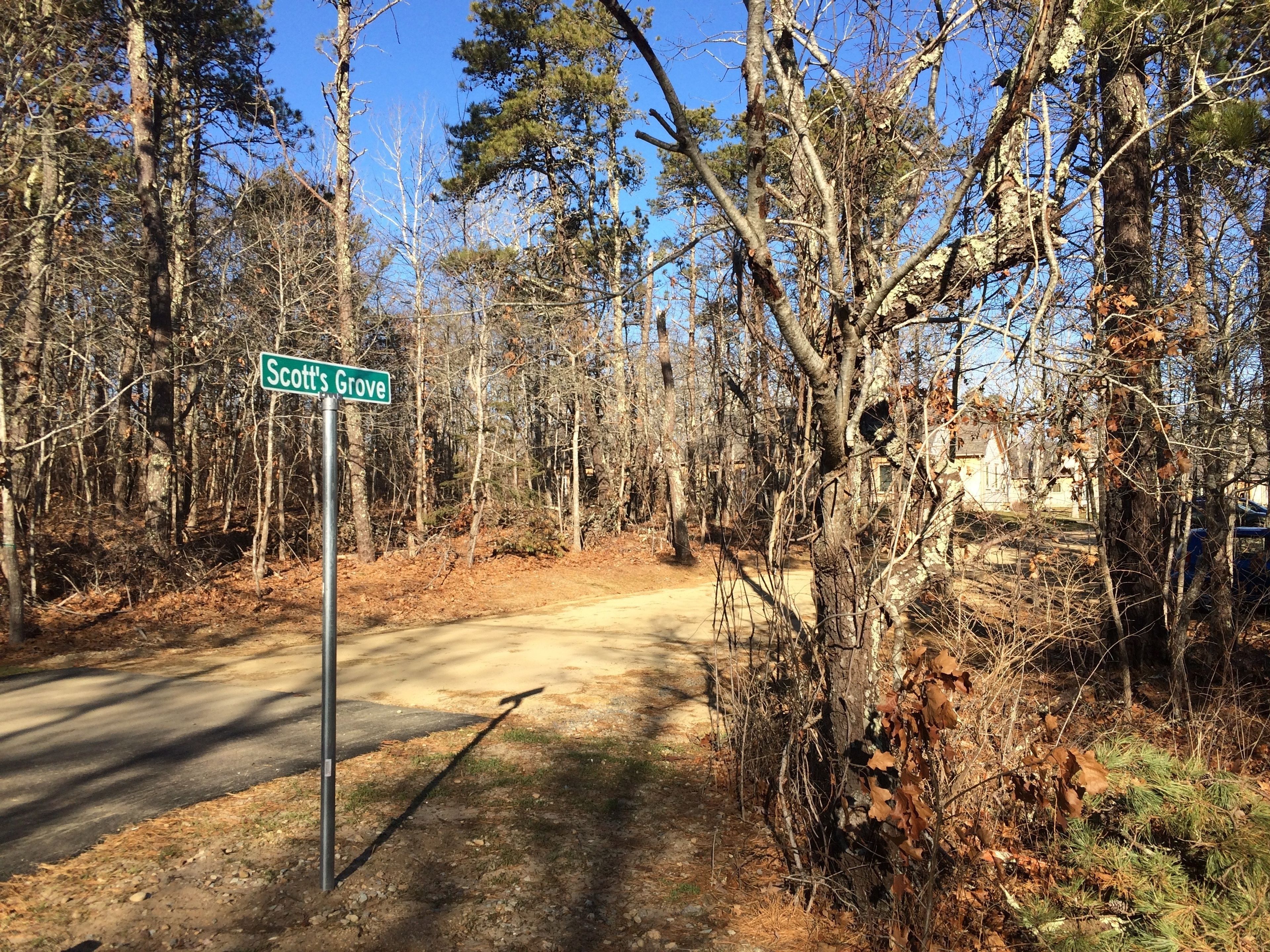 Road by path off WT-Edgartown Road