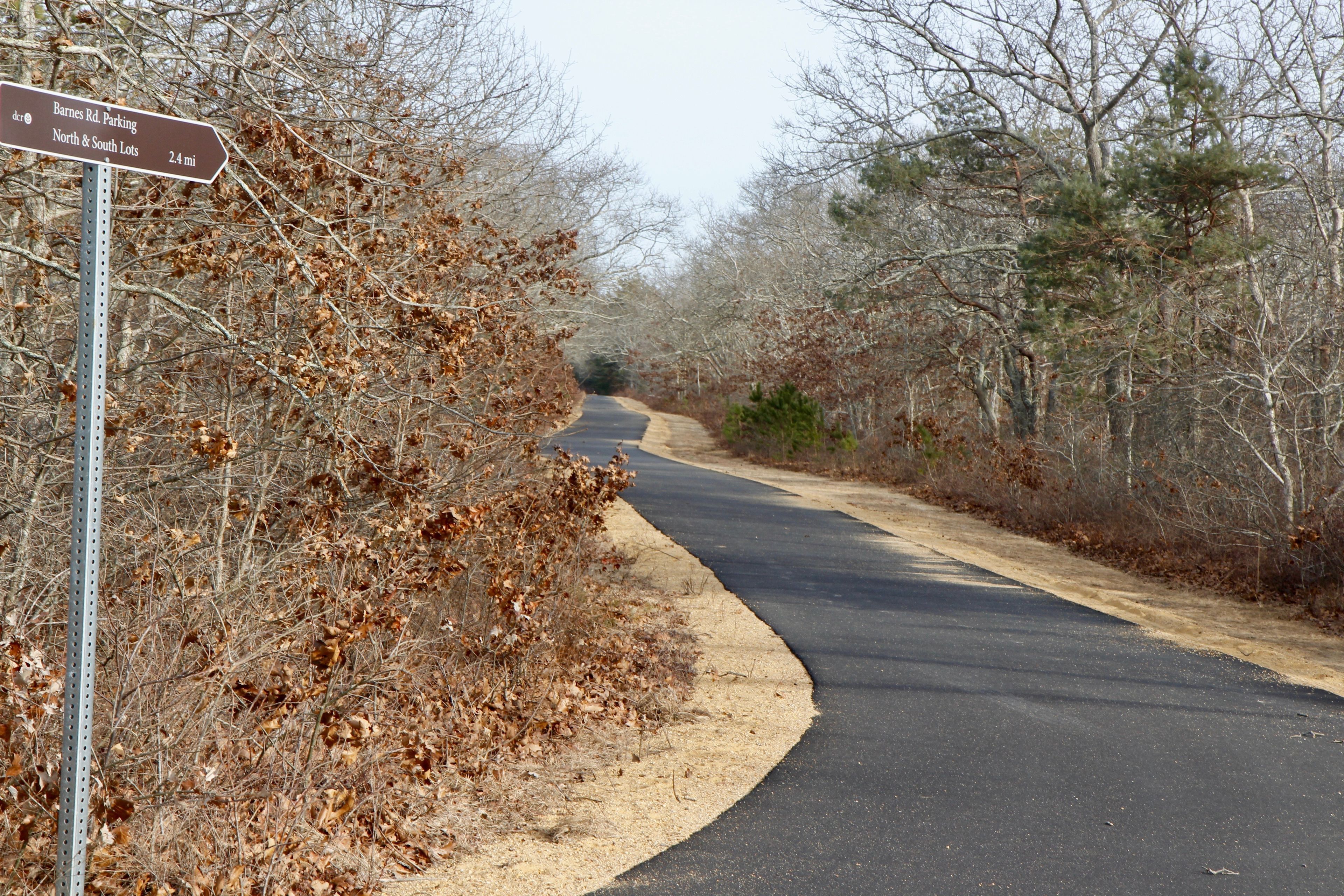 at intersection with Bike Path Fire Trail 1