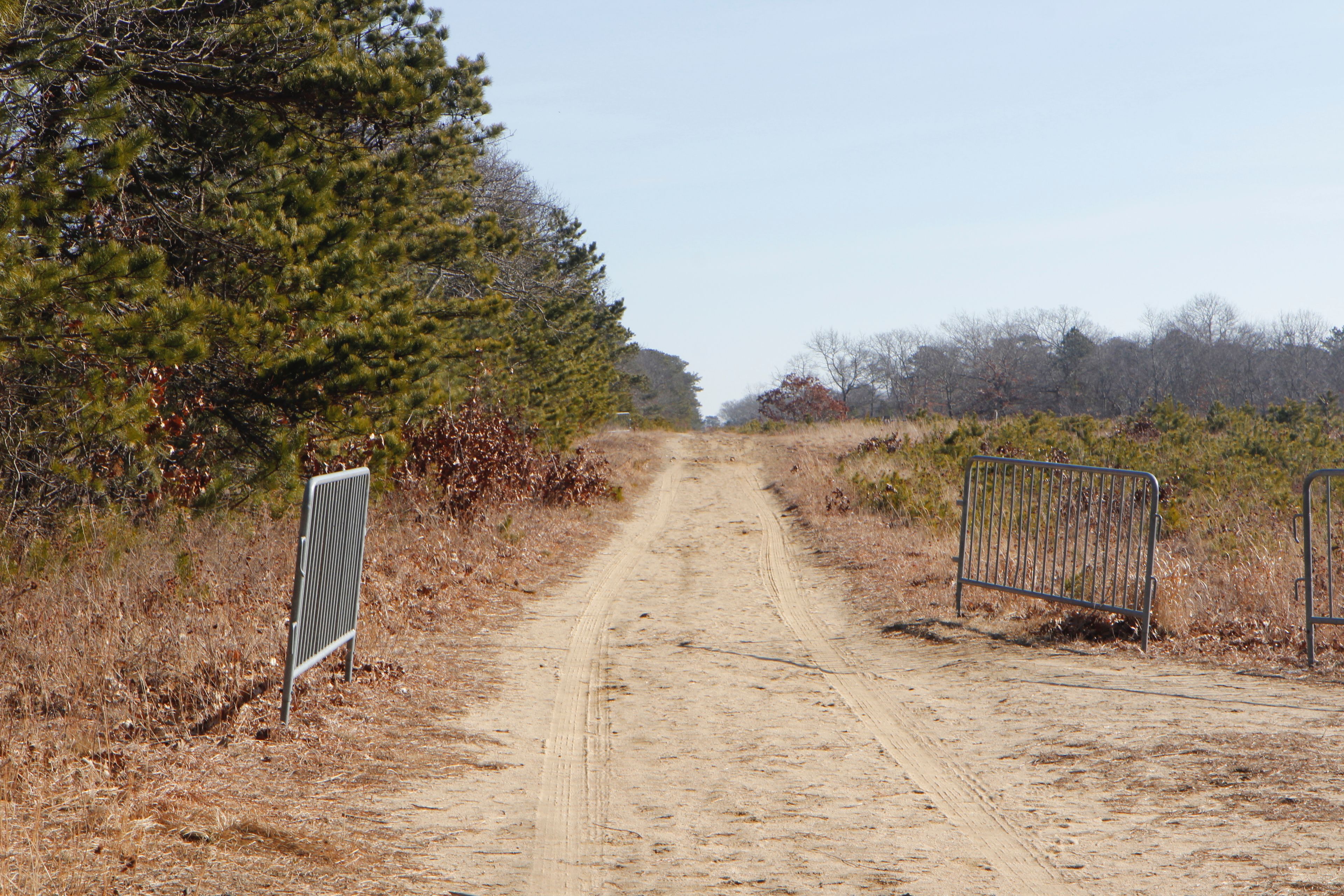 unpaved sandy fire trail