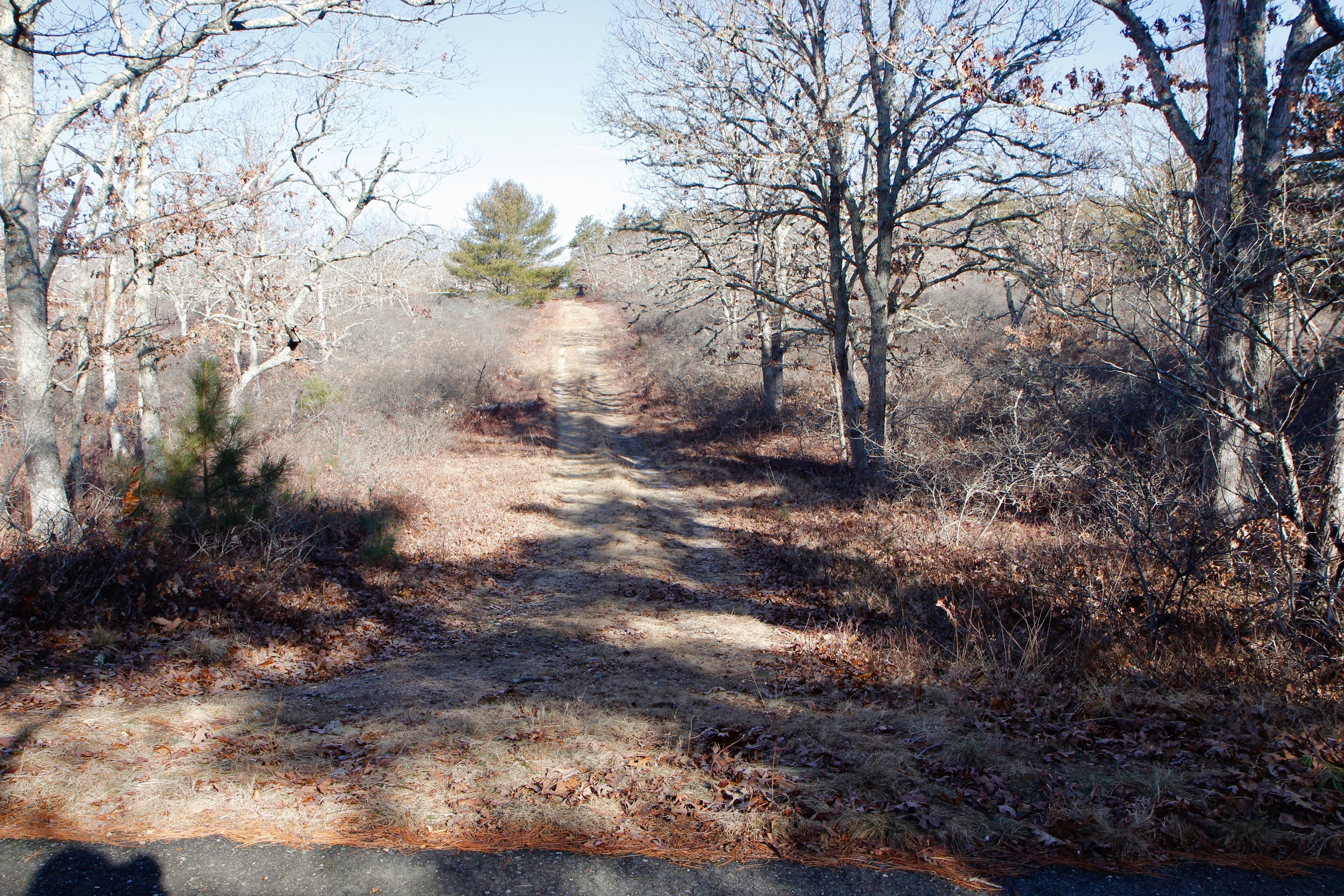 at paved bike path on southern end