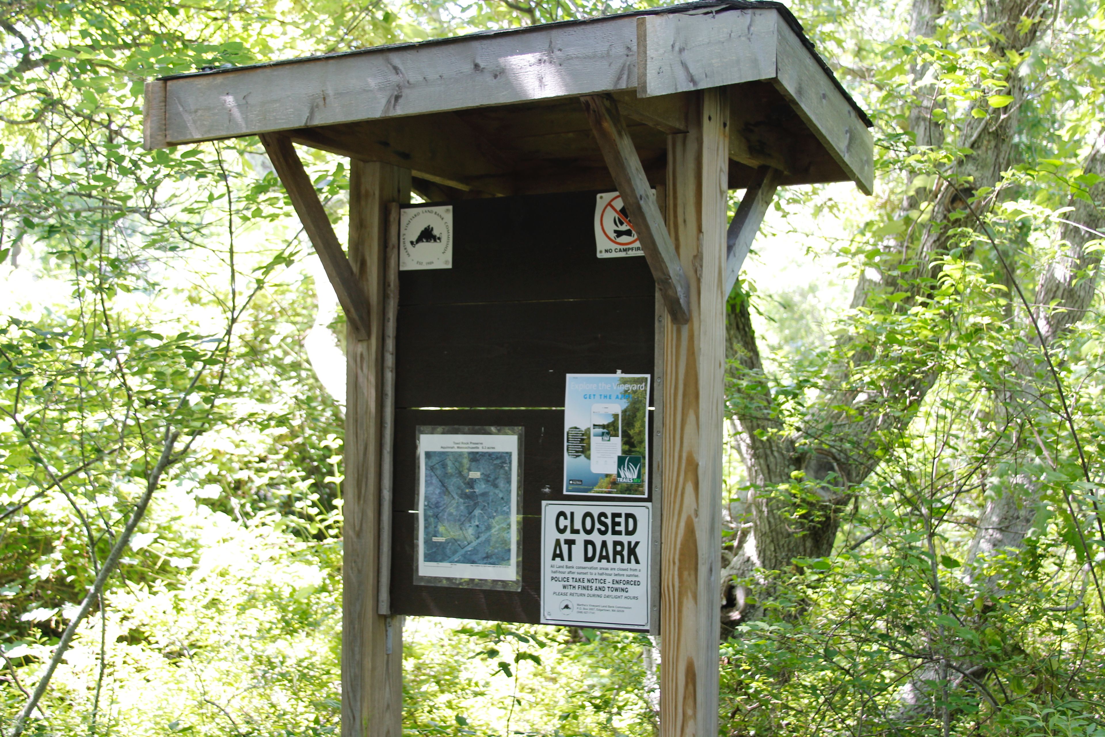 kiosk at parking area