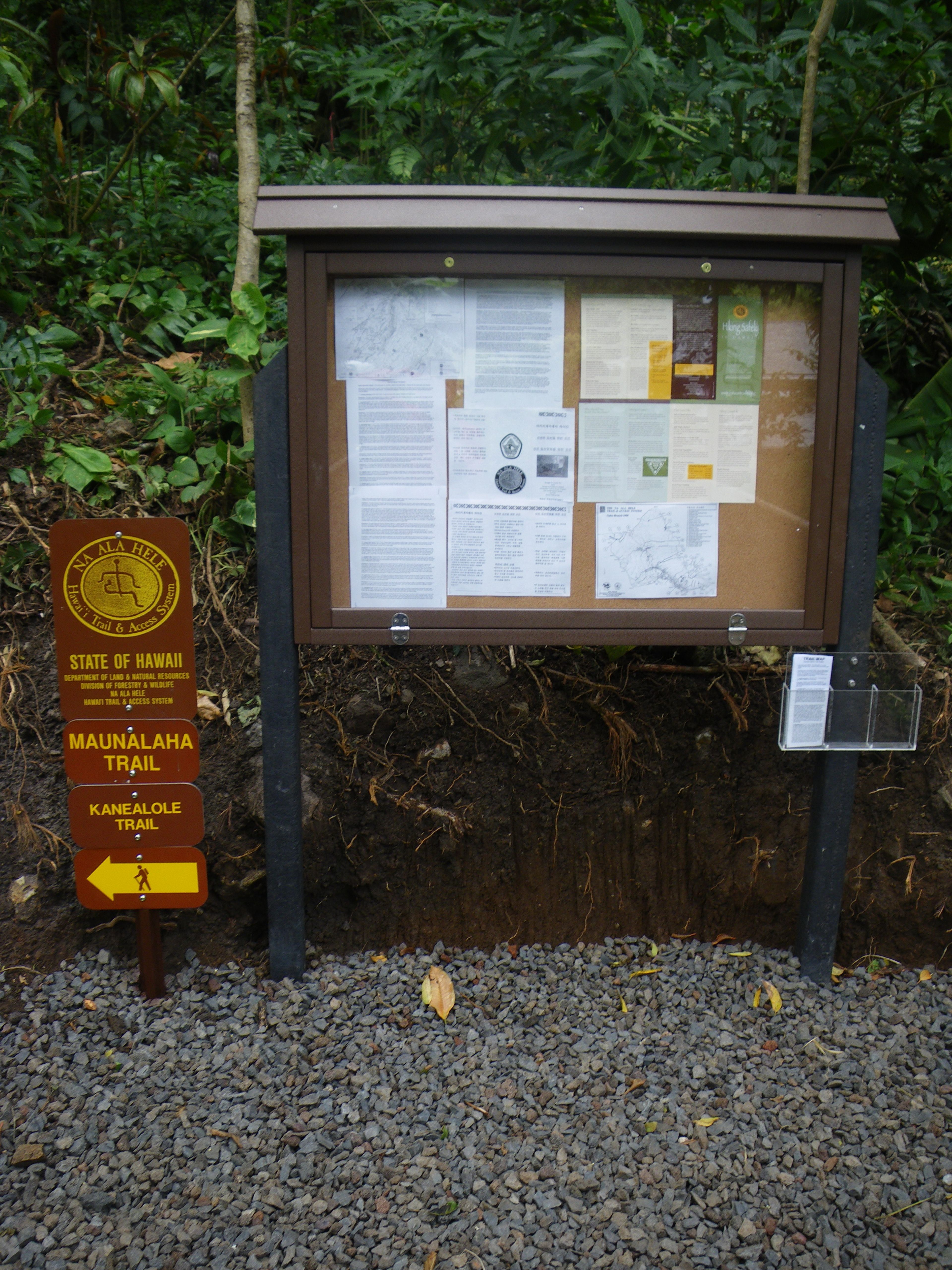 Makiki Valley Trail Information Board