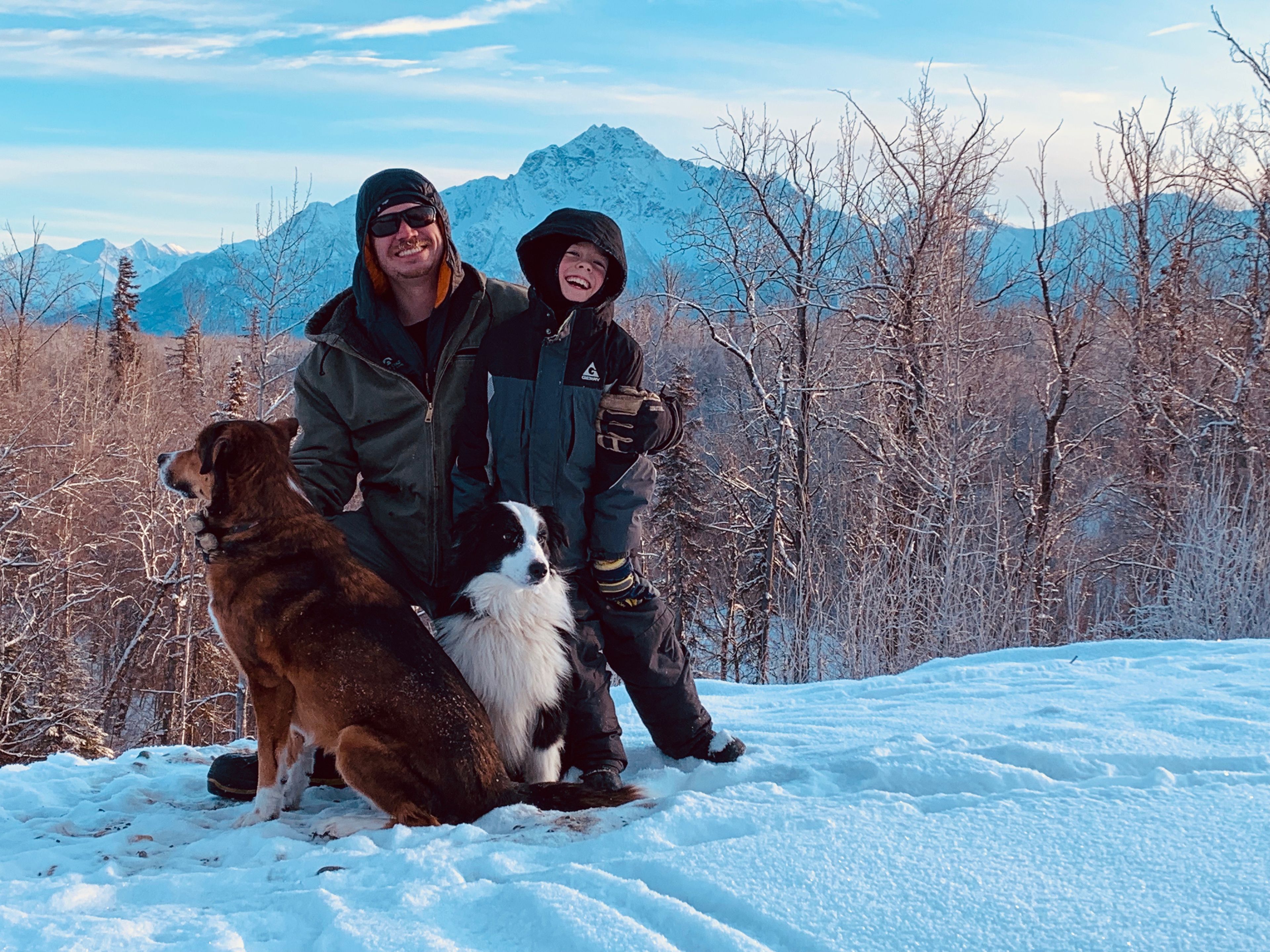 Fun for the whole family at the Crevasse-Moraine sledding hill!