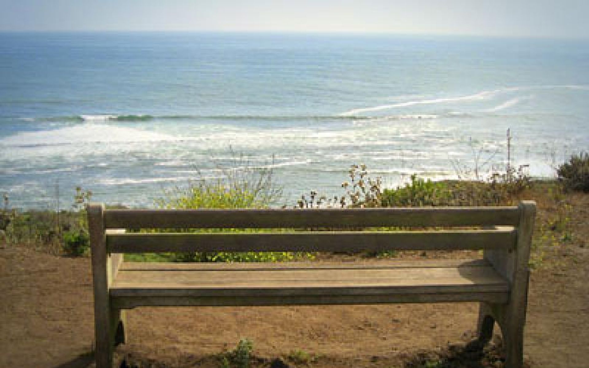 Scenic memorial bench along the Jean Lauer Trail