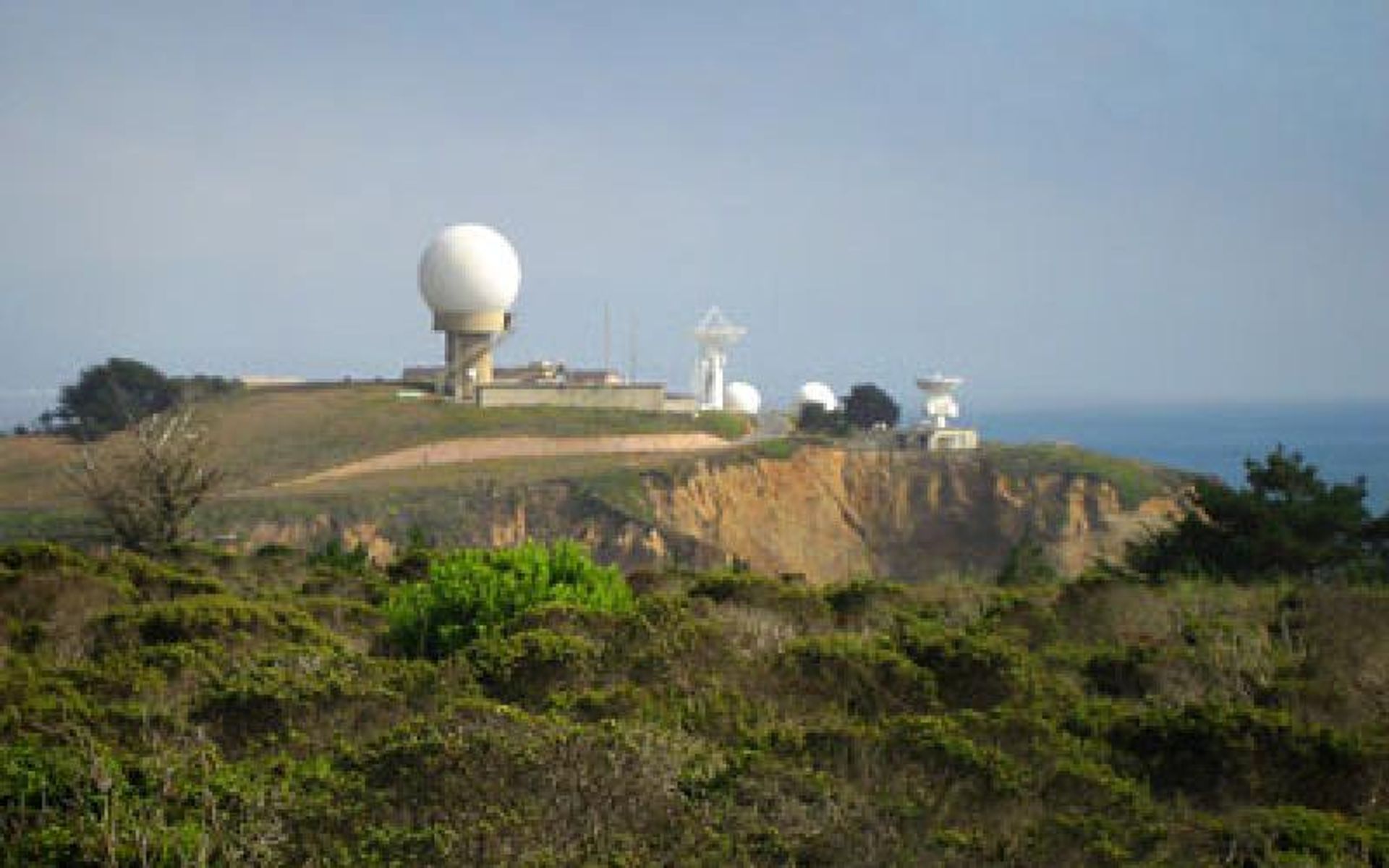 A view of the U.S. Air Force Satellite Tracking Station