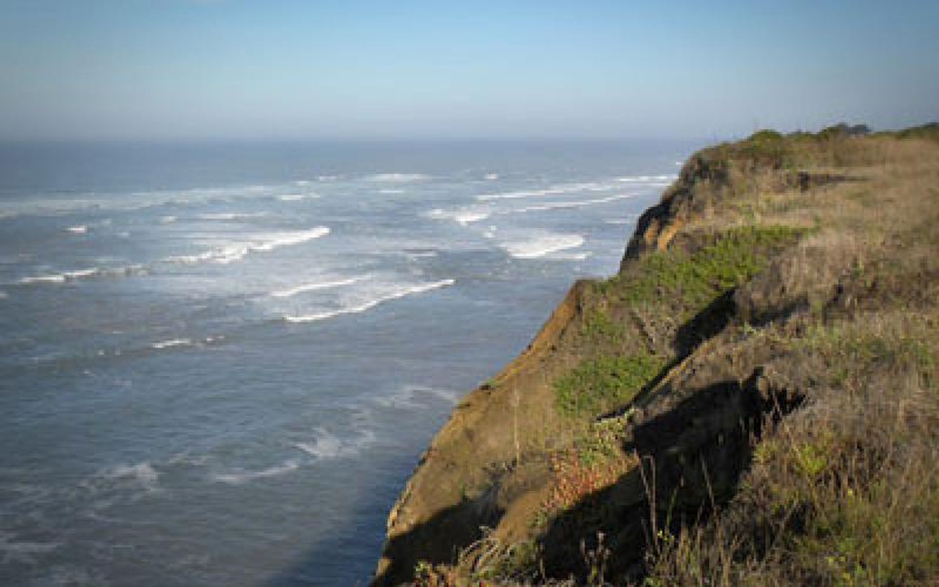 Views of the Montara State Marine Reserve below.