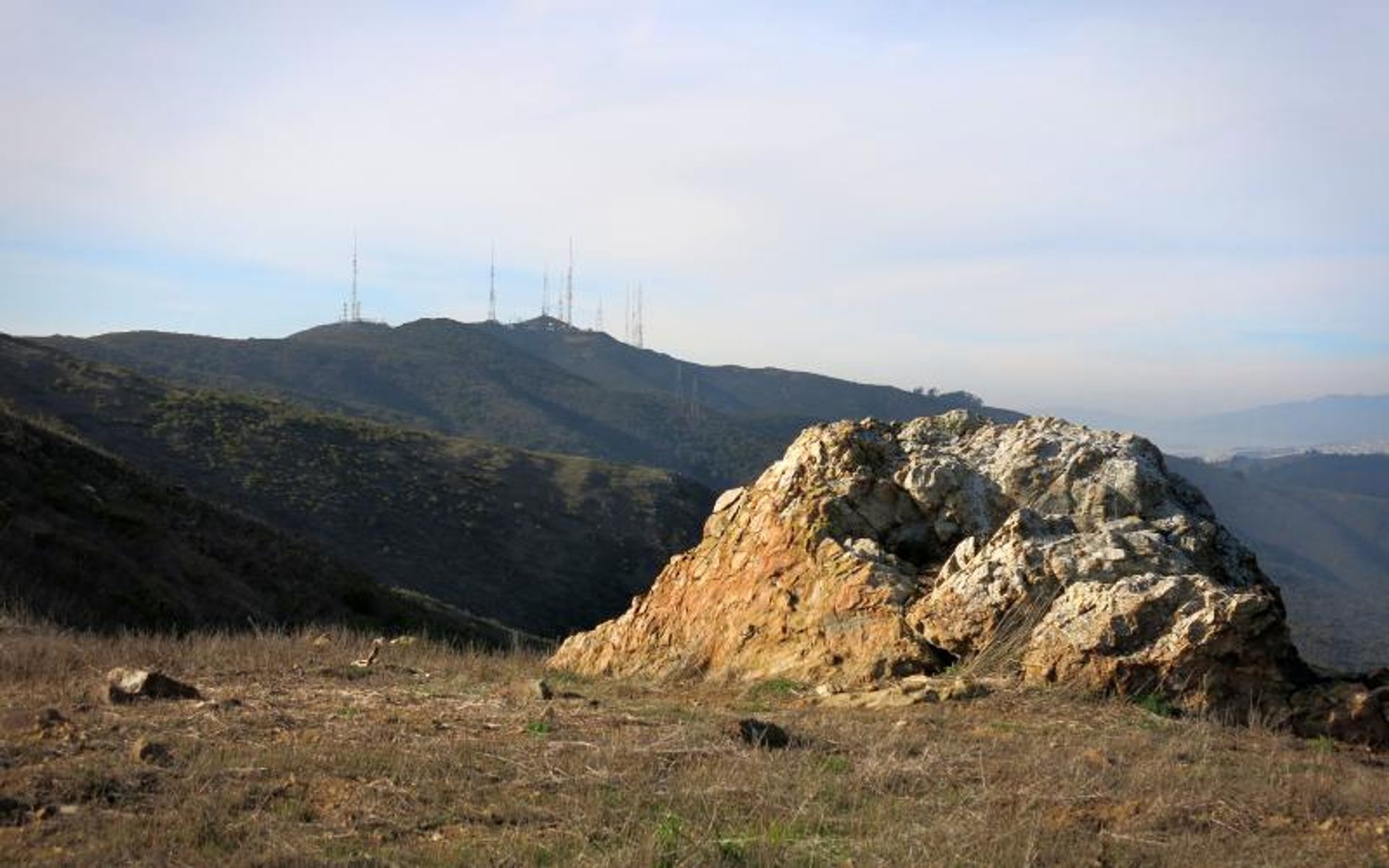 A view of the summit from the trails below.