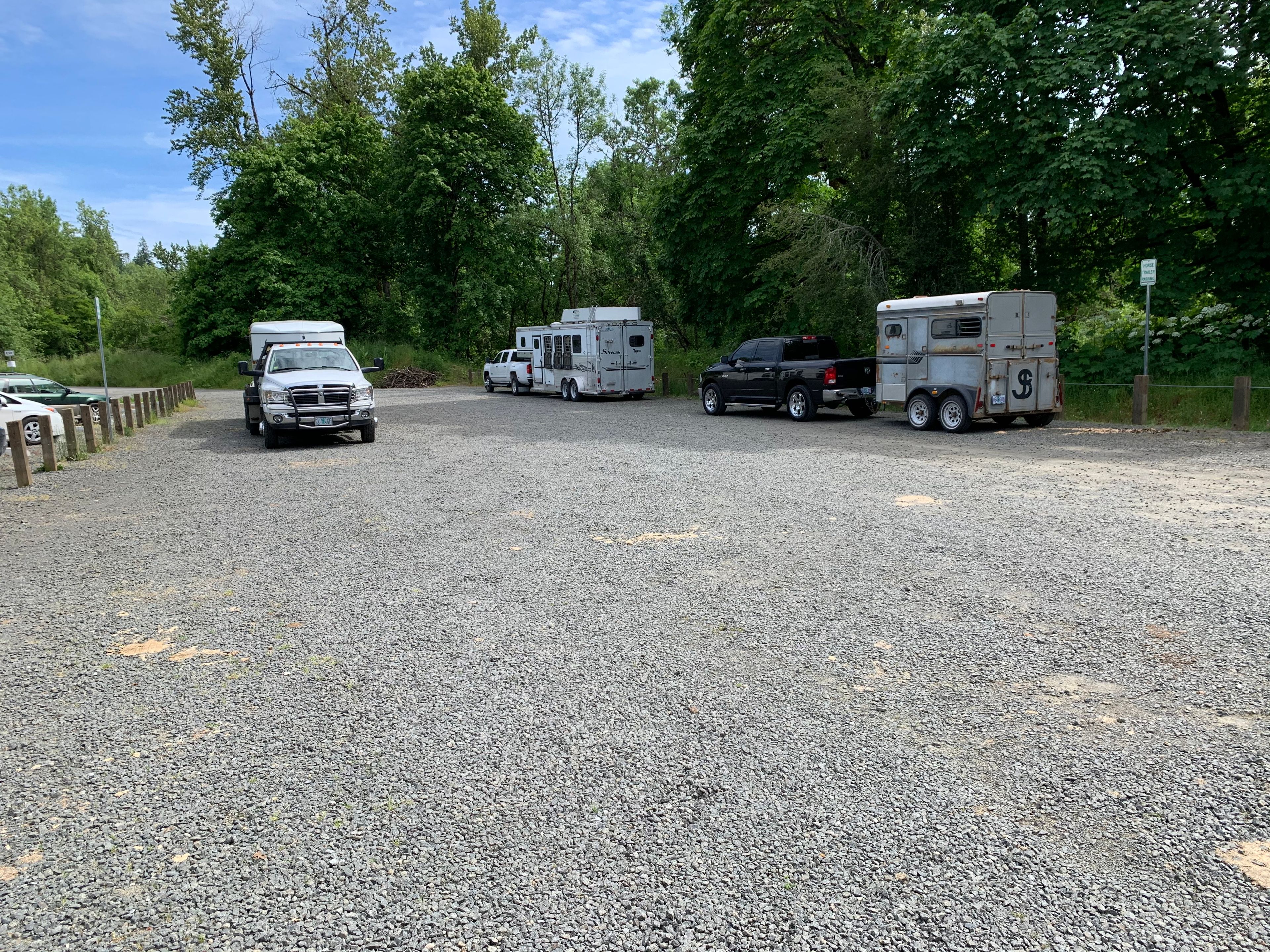 North Parking Lot Horse Trailer Parking