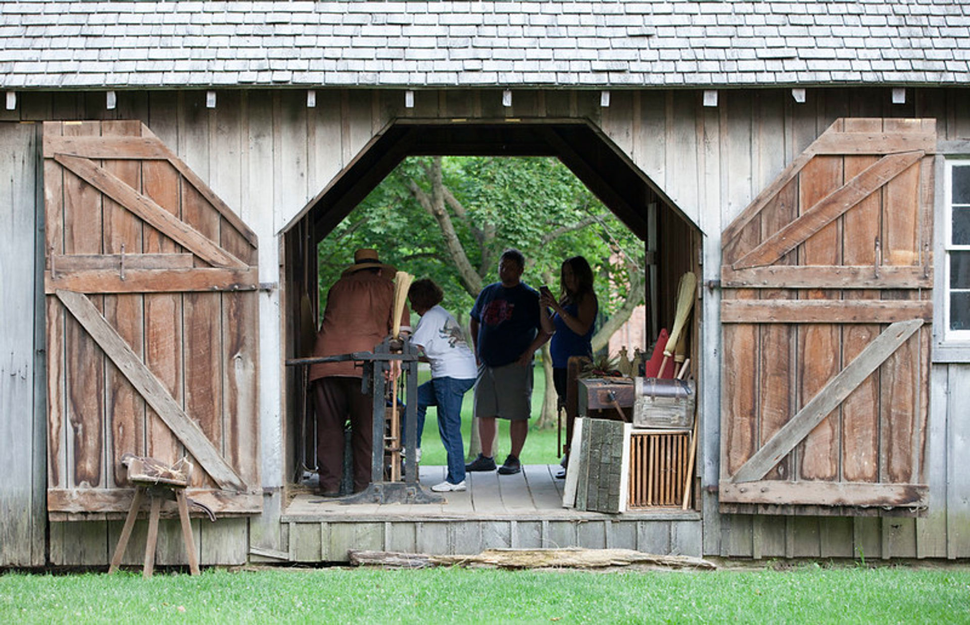 Living history demonstrations at Carriage Hill Historical Farm