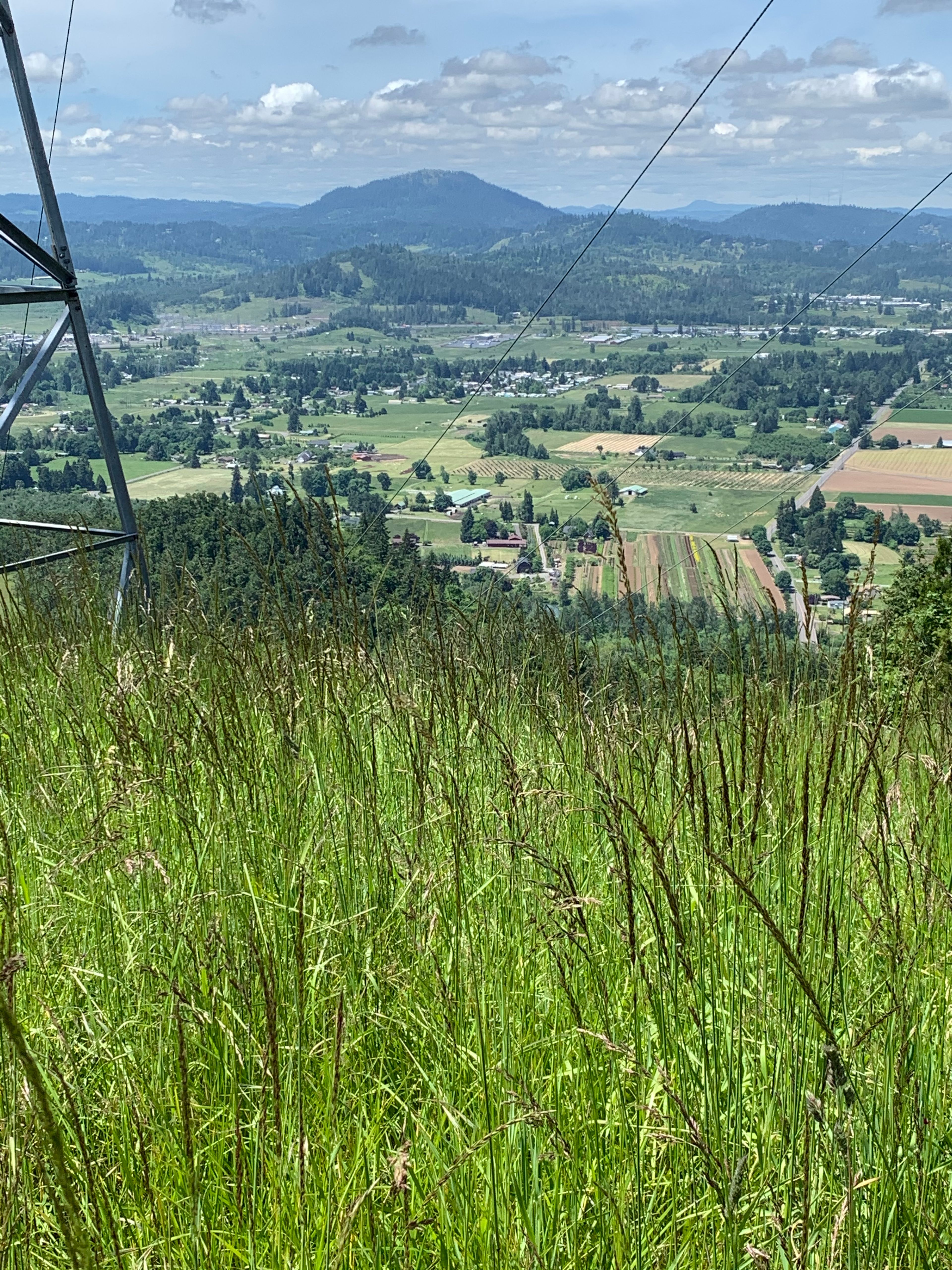 Electric Hill: View to the West towards Spencer Butte