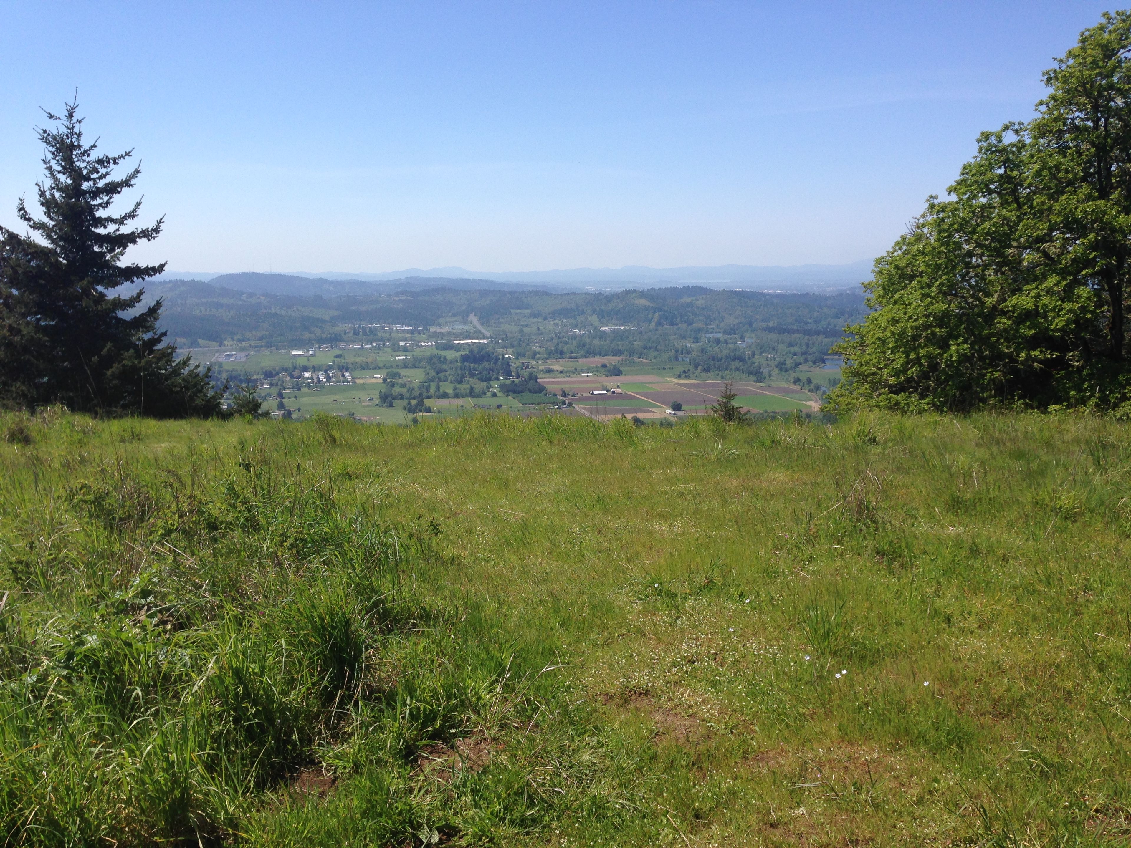 Long Views West towards Eugene and Spencer Butte