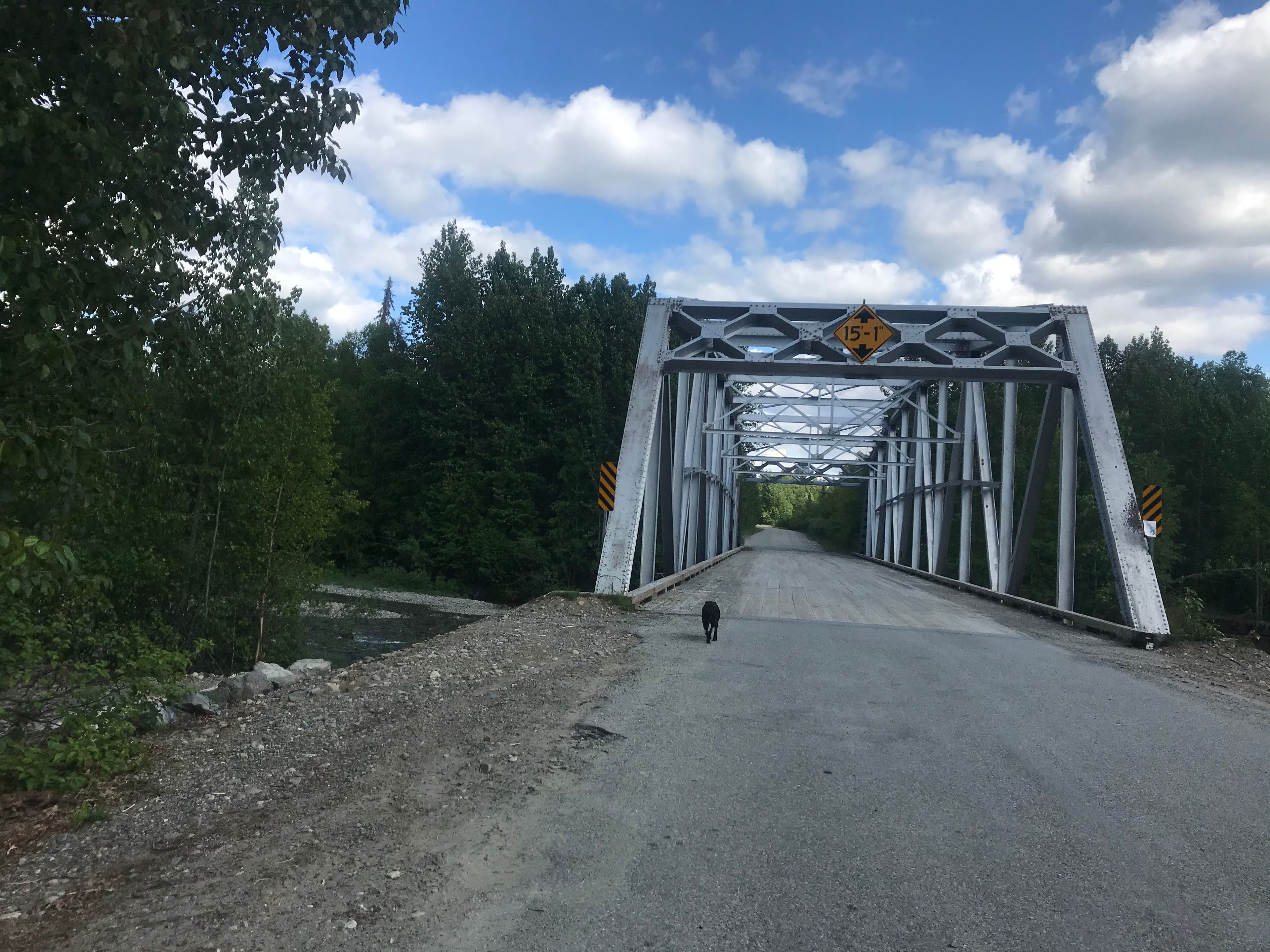 Yoder Road bridge- Trailhead is over the bridge to the left