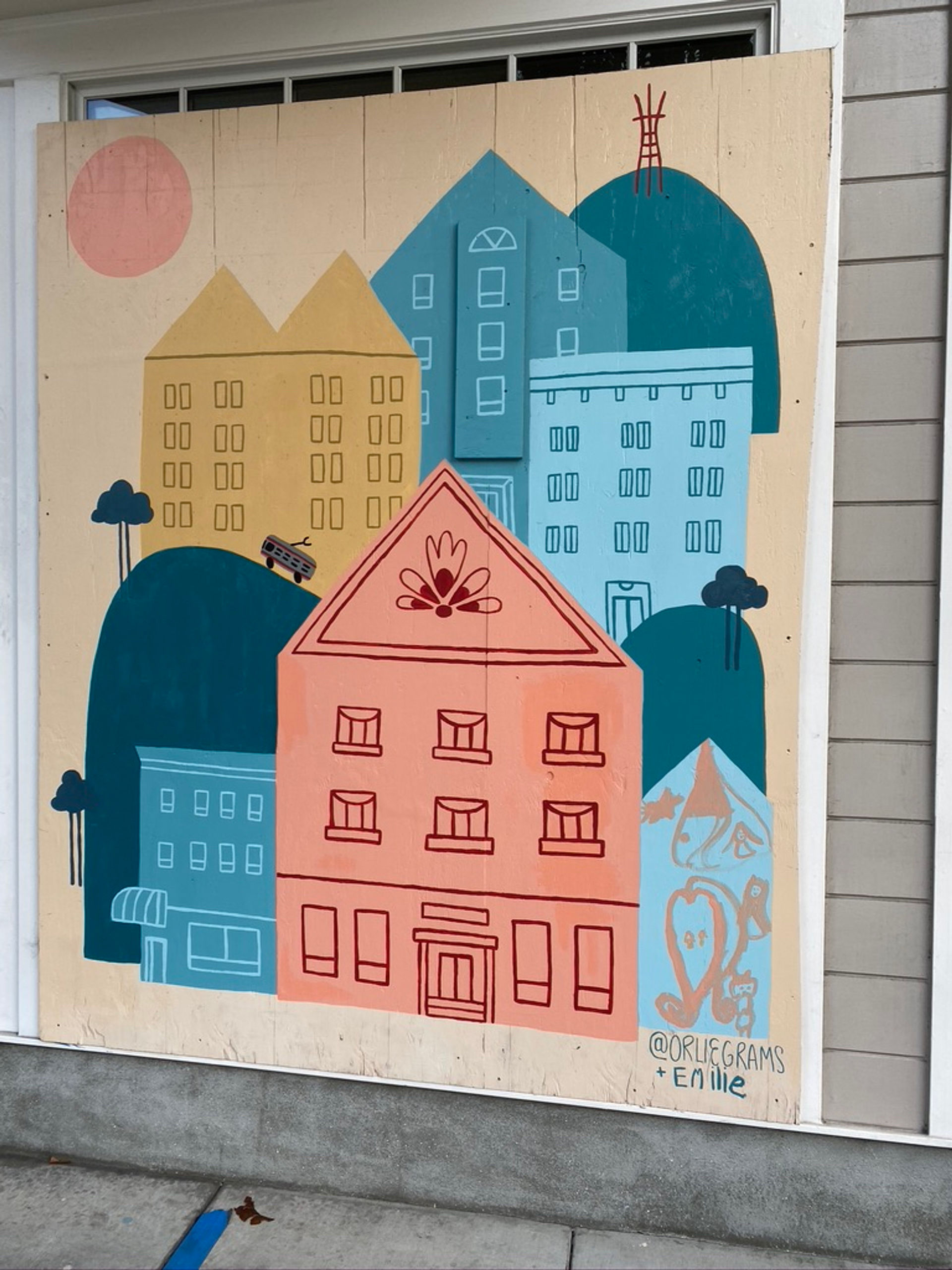 Home Sweet Home, mural at 1305 Fulton Street