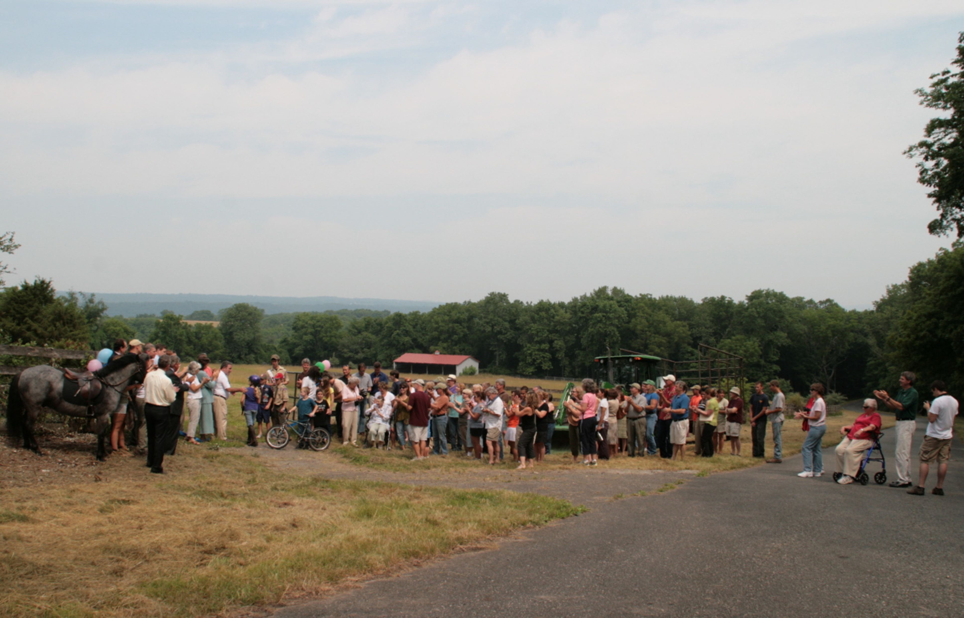 Ribbon cutting at Horseshoe Bend Park in July of 2011