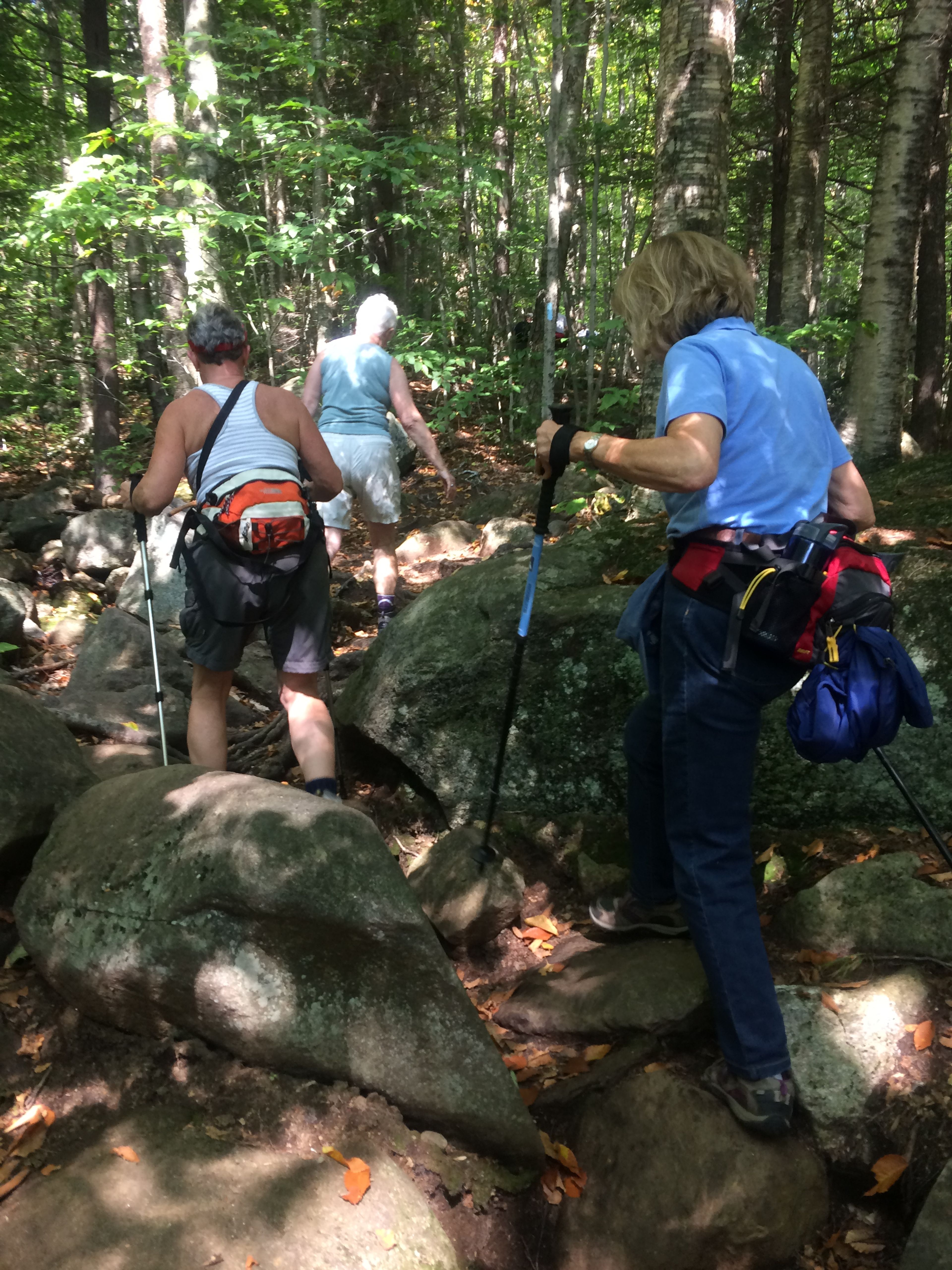 Hikers on Andrew Brook Trail