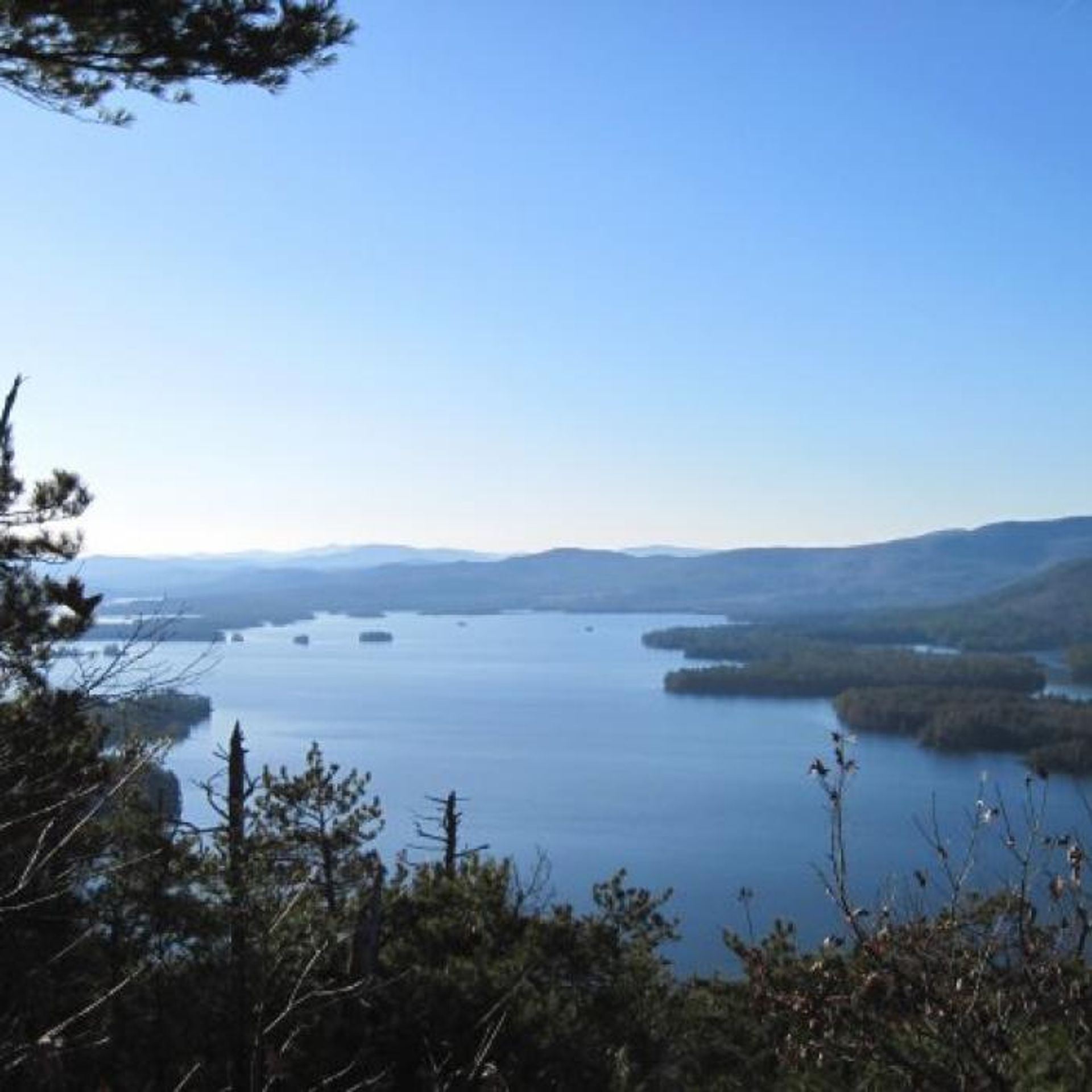 A view of the water from Eagle Cliff.