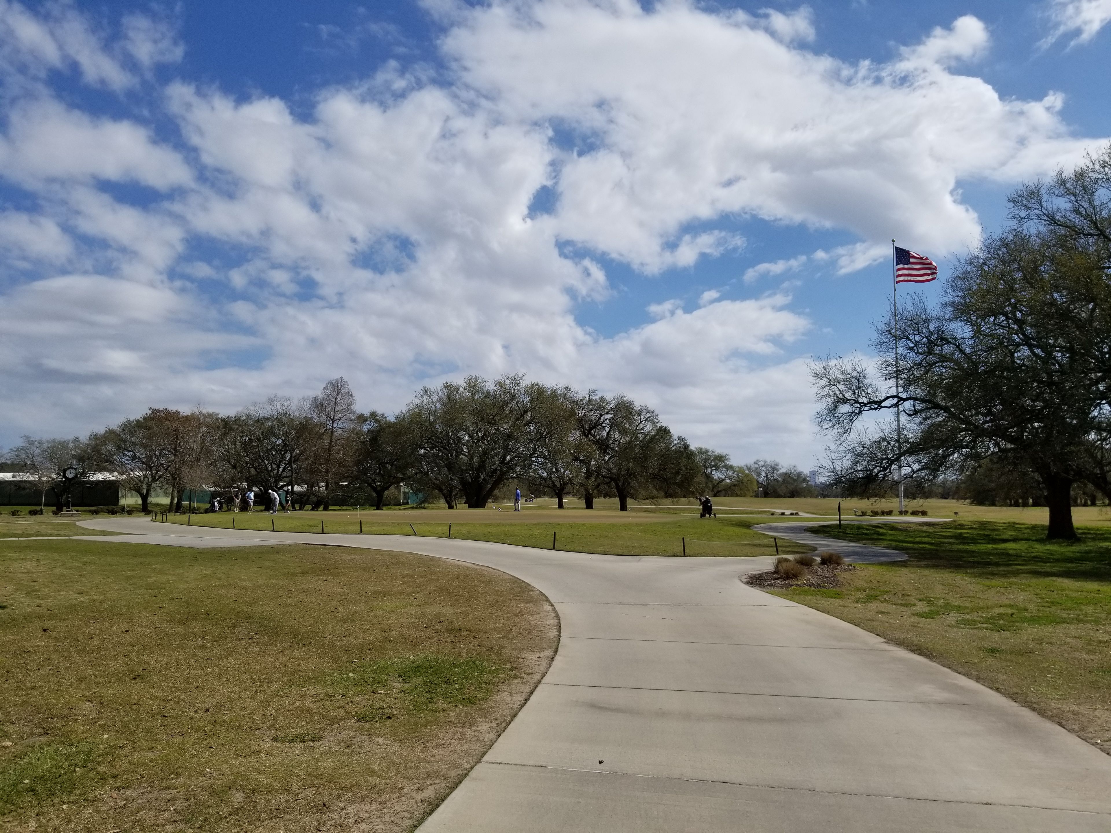 Practice before starting your round on the South Course