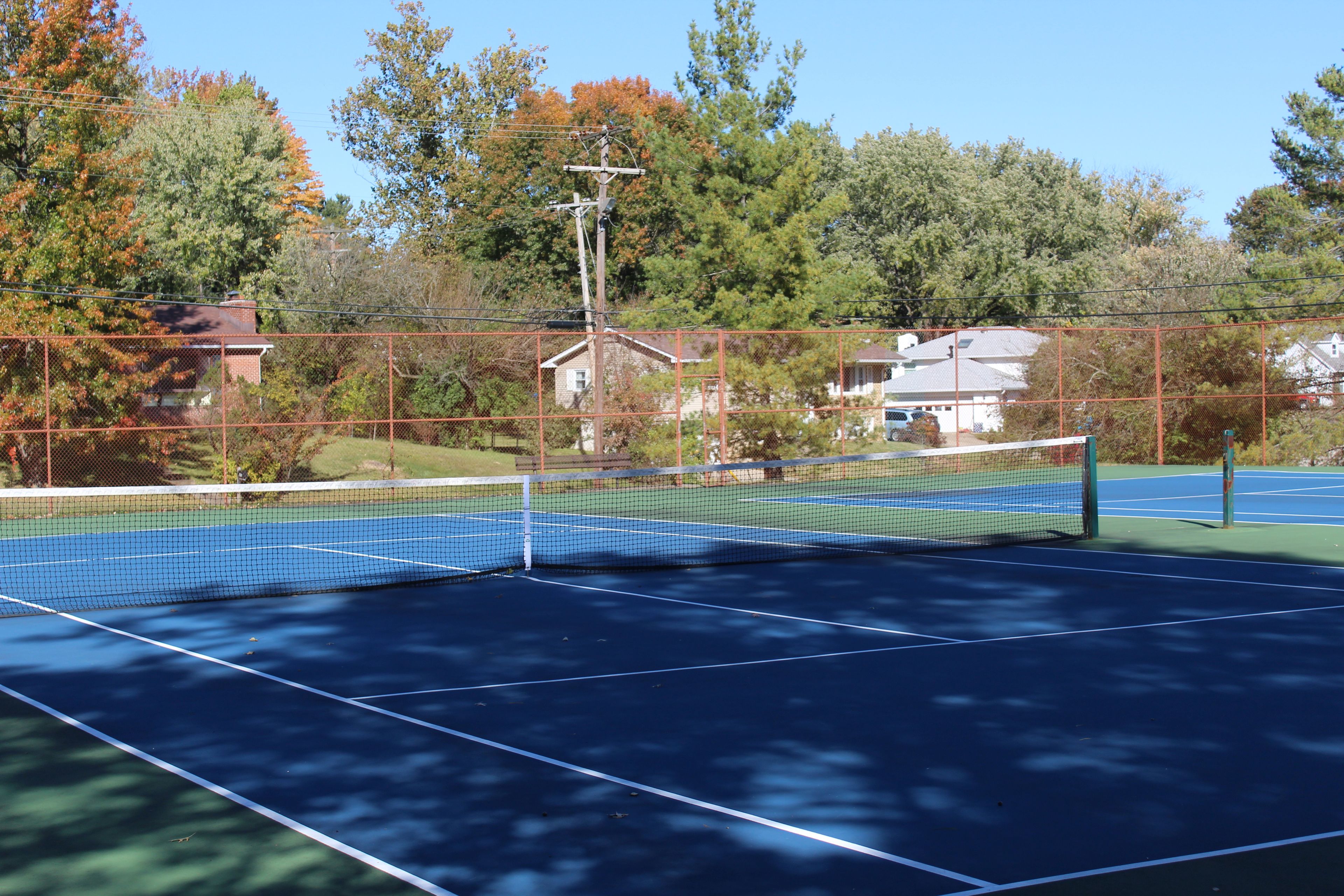 Park Ridge East Park tennis courts.