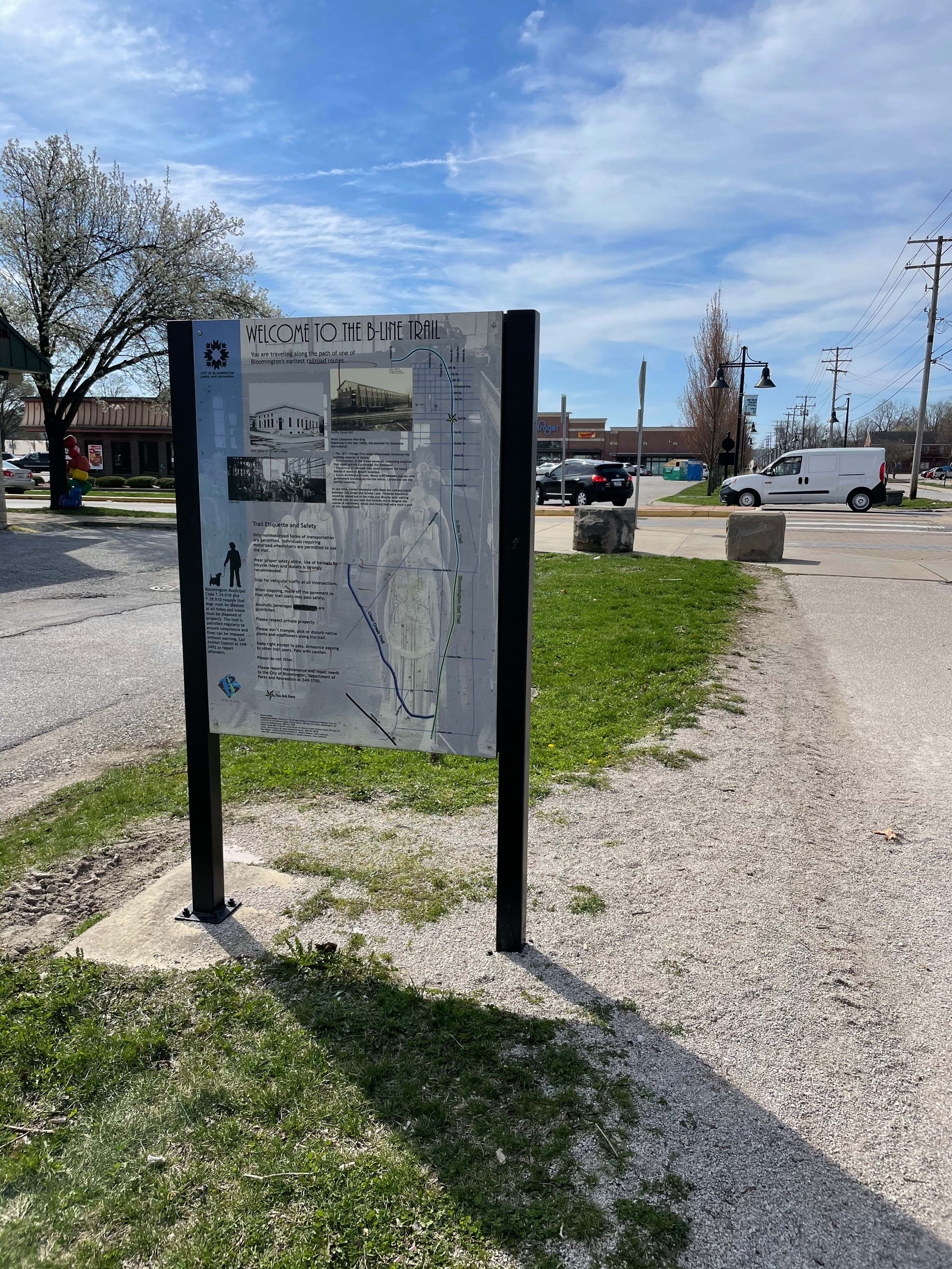 B-Line Trail Walk Sign #12