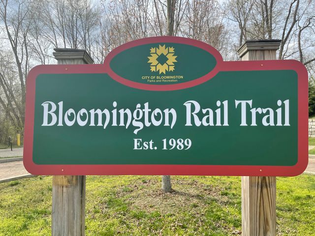 Bloomington Rail Trail Sign