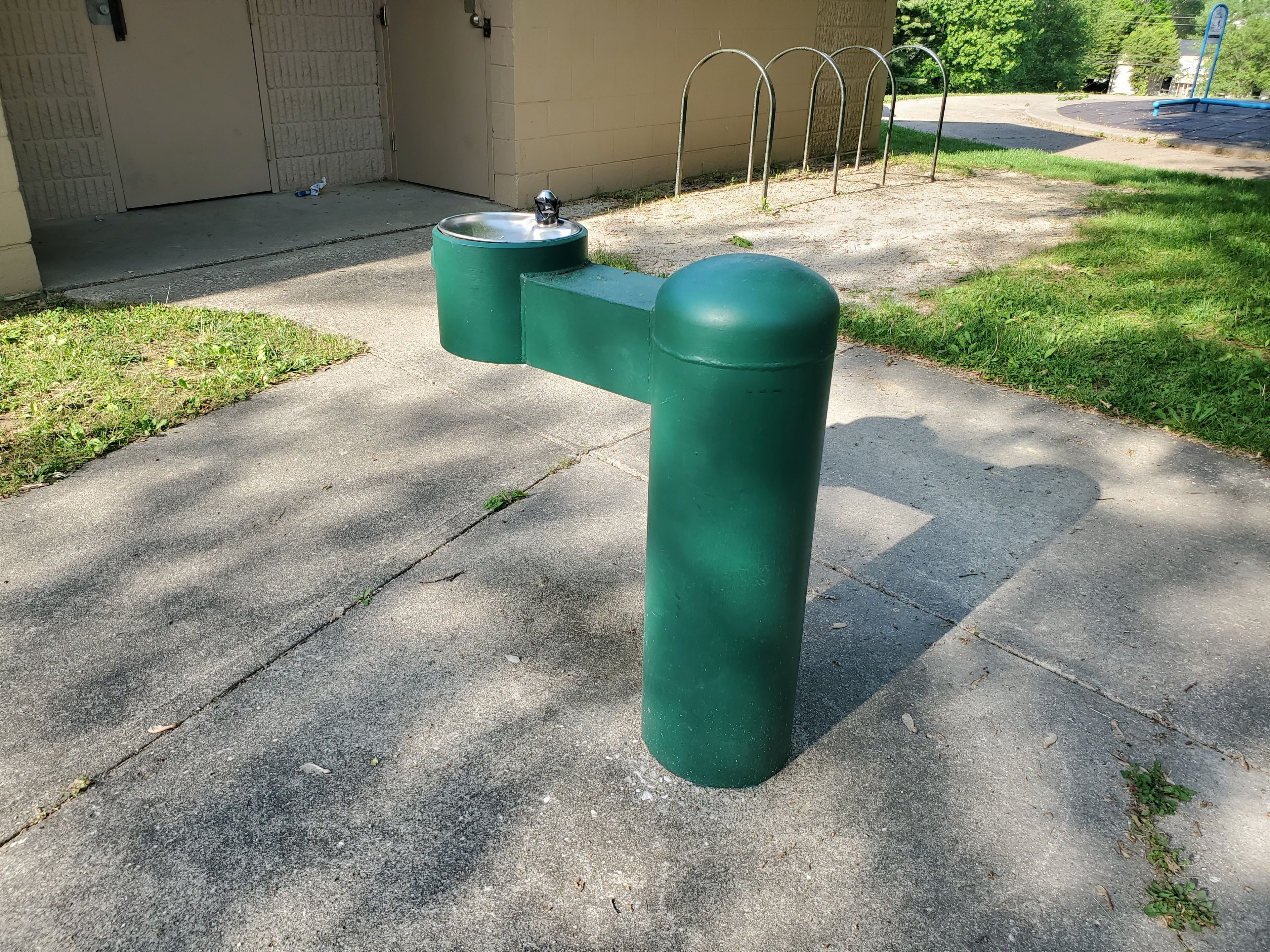 Butler Park drinking fountain close-up