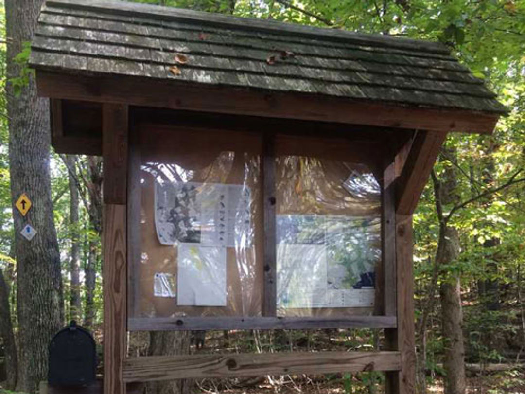 The welcome kiosk at the reservation.