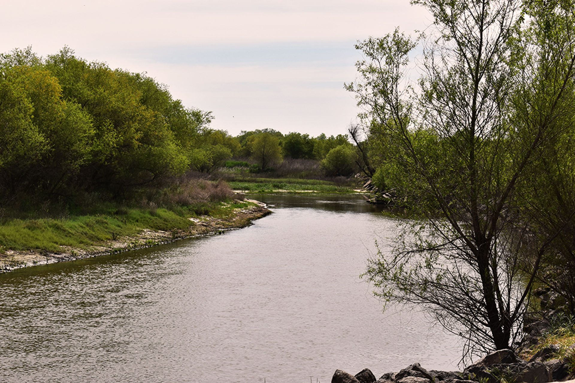 San Joaquin River winds through Great Valley Grasslands State Park