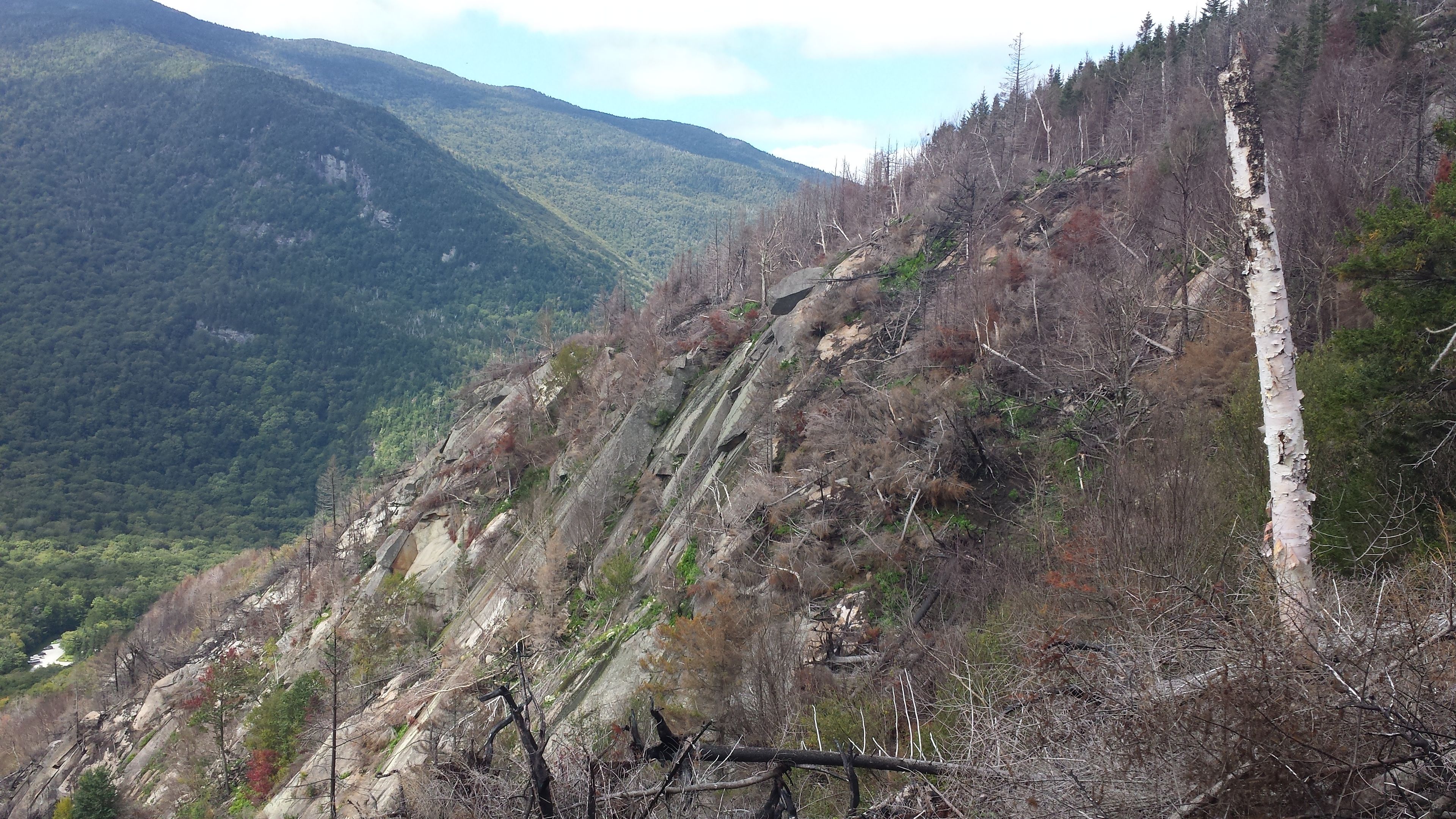 A view of the White Mountains looking east from Kinsman Notch.