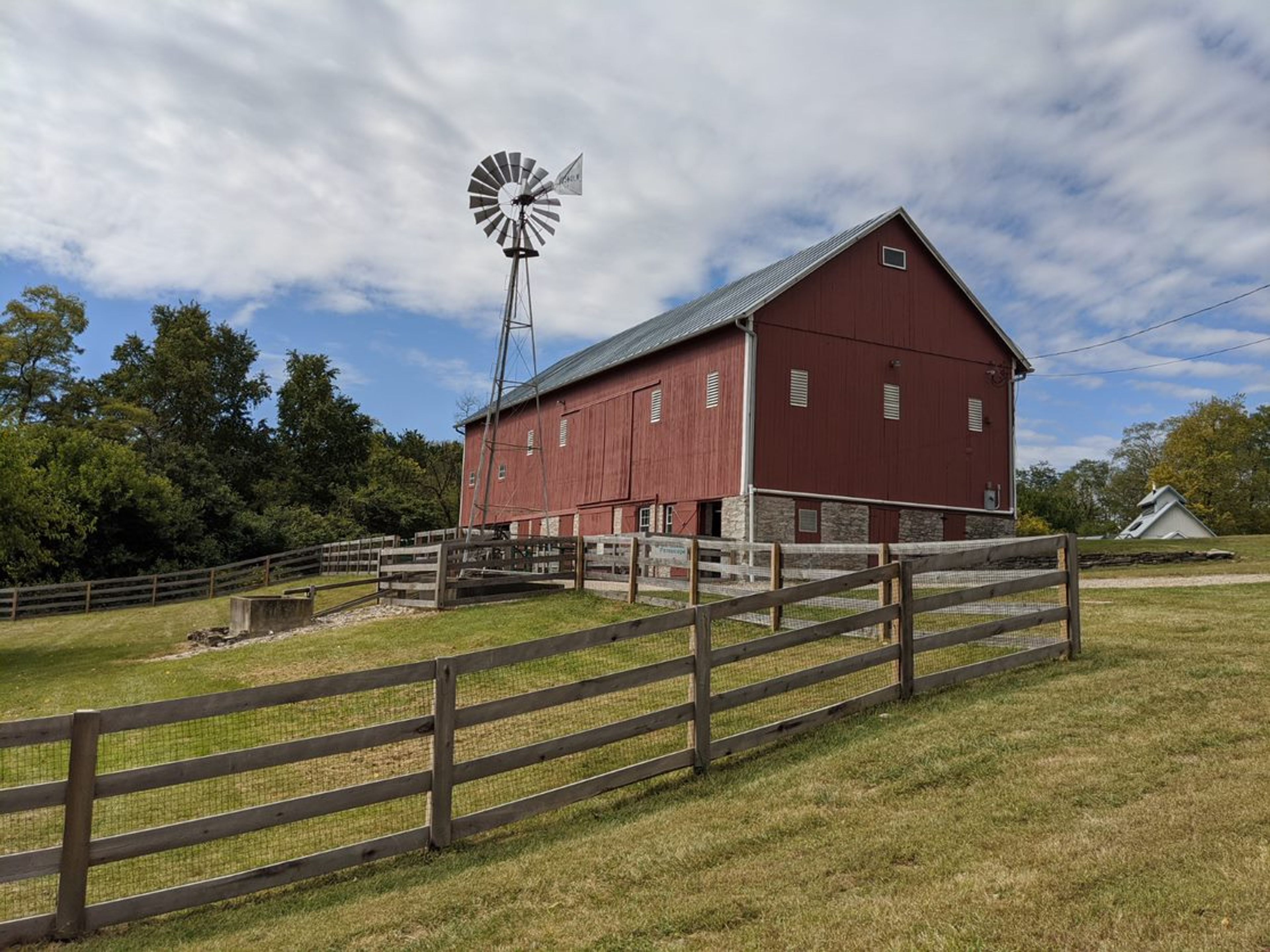 Red barn at Chrisholm Historic Farmstead