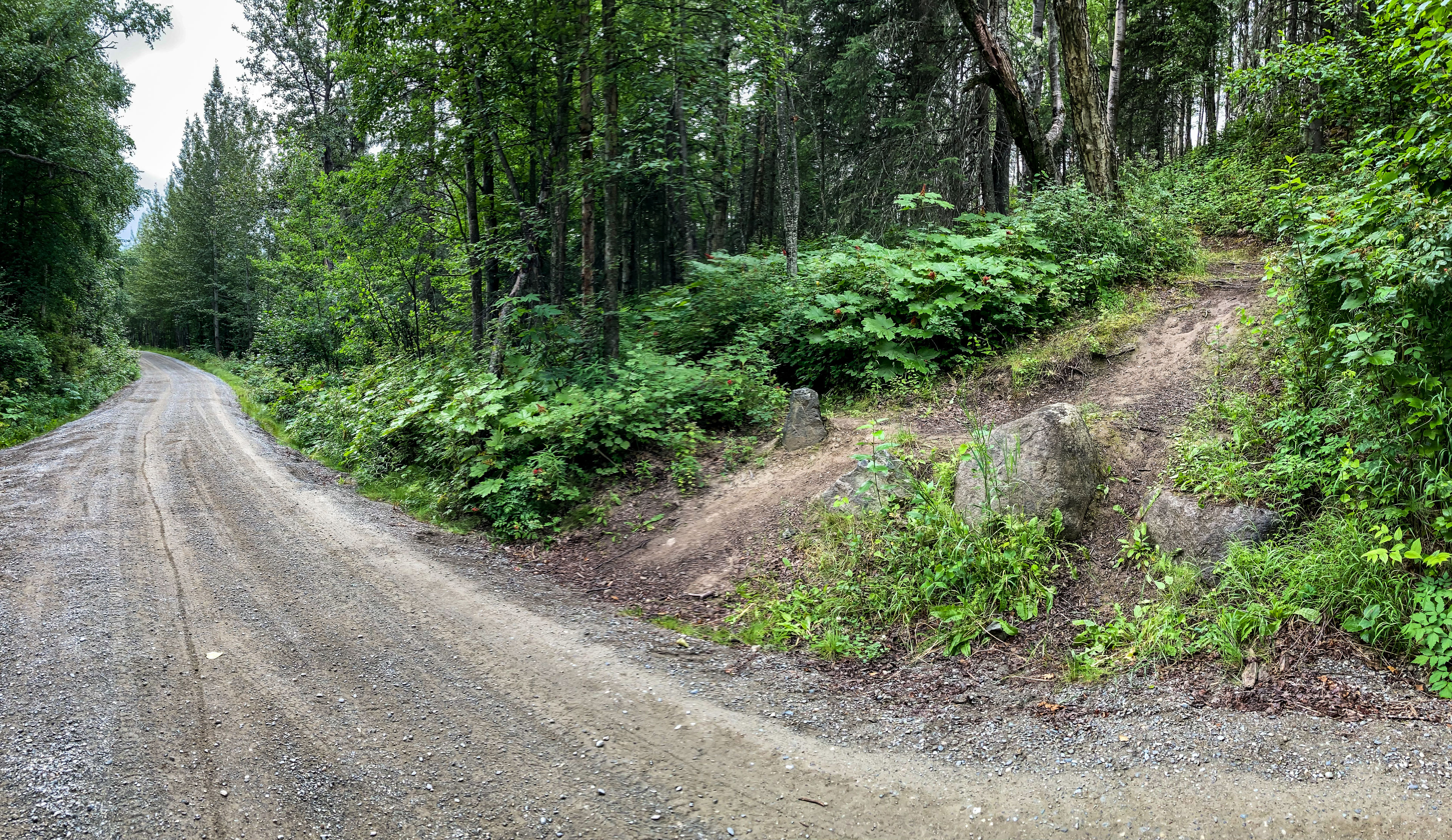 Jim Lake Overlook trailhead along the Maud Road Extension