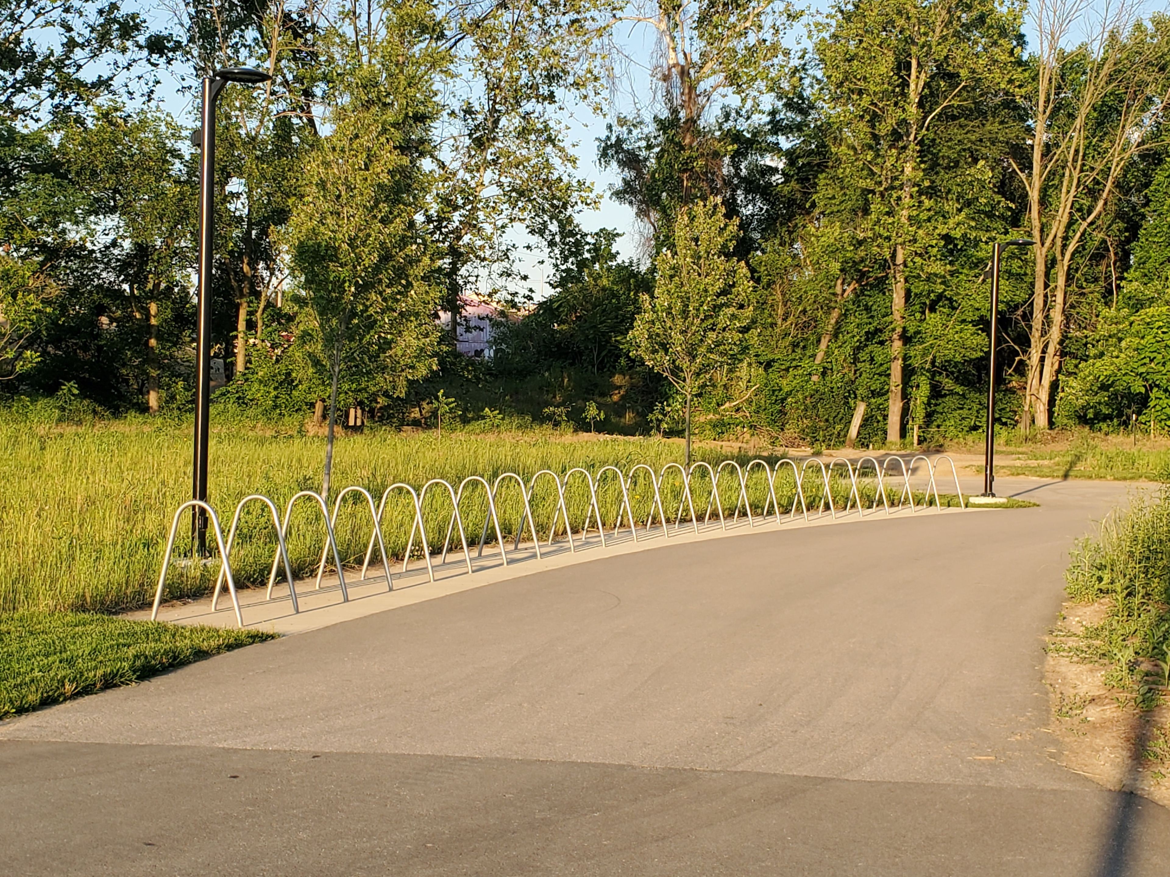 SYP bike rack behind main performance stage 