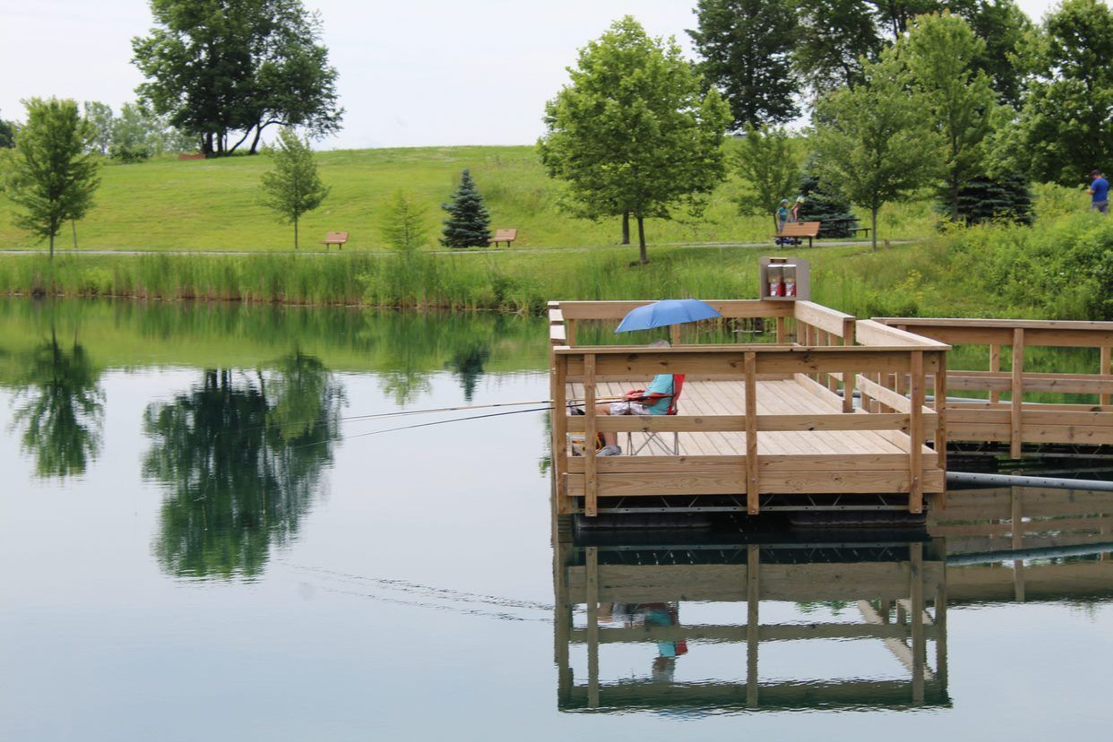 Fishing on VOA Lake - Voice of America MetroPark