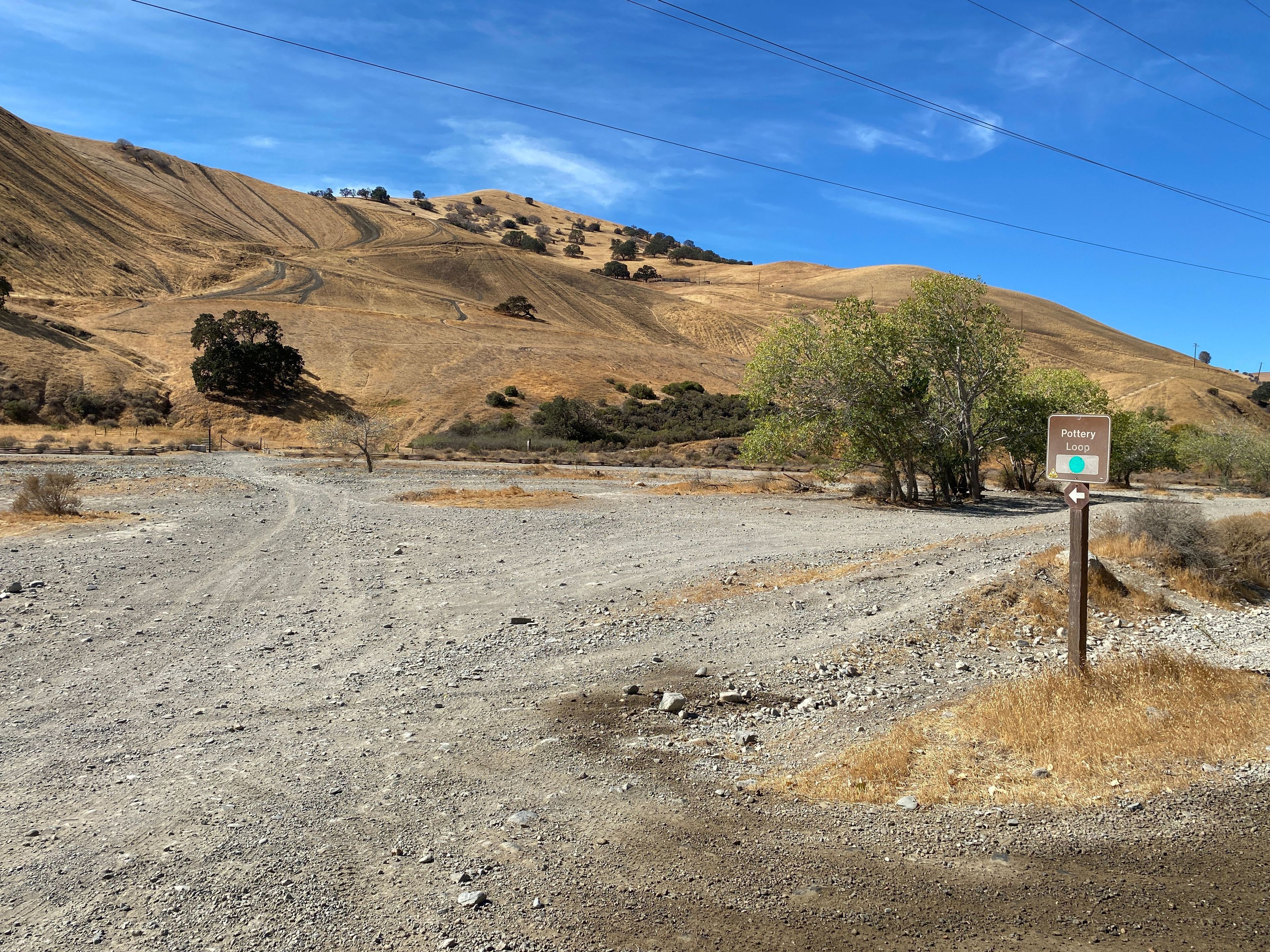 West Pottery Loop Trailhead from Main Road, Green Circle Easy