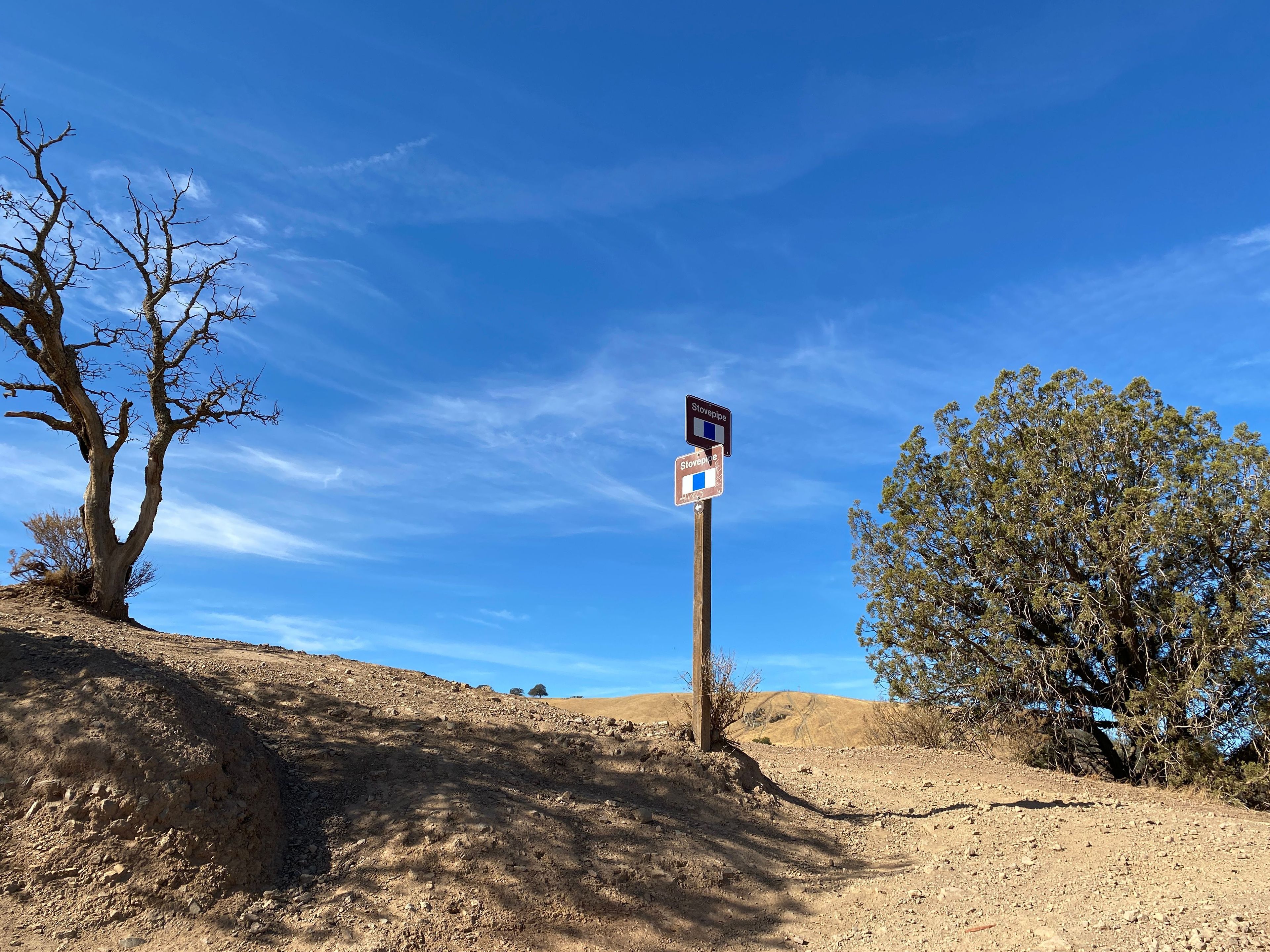 Second Stovepipe Trailhead on Juniper, Blue Square Intermediate