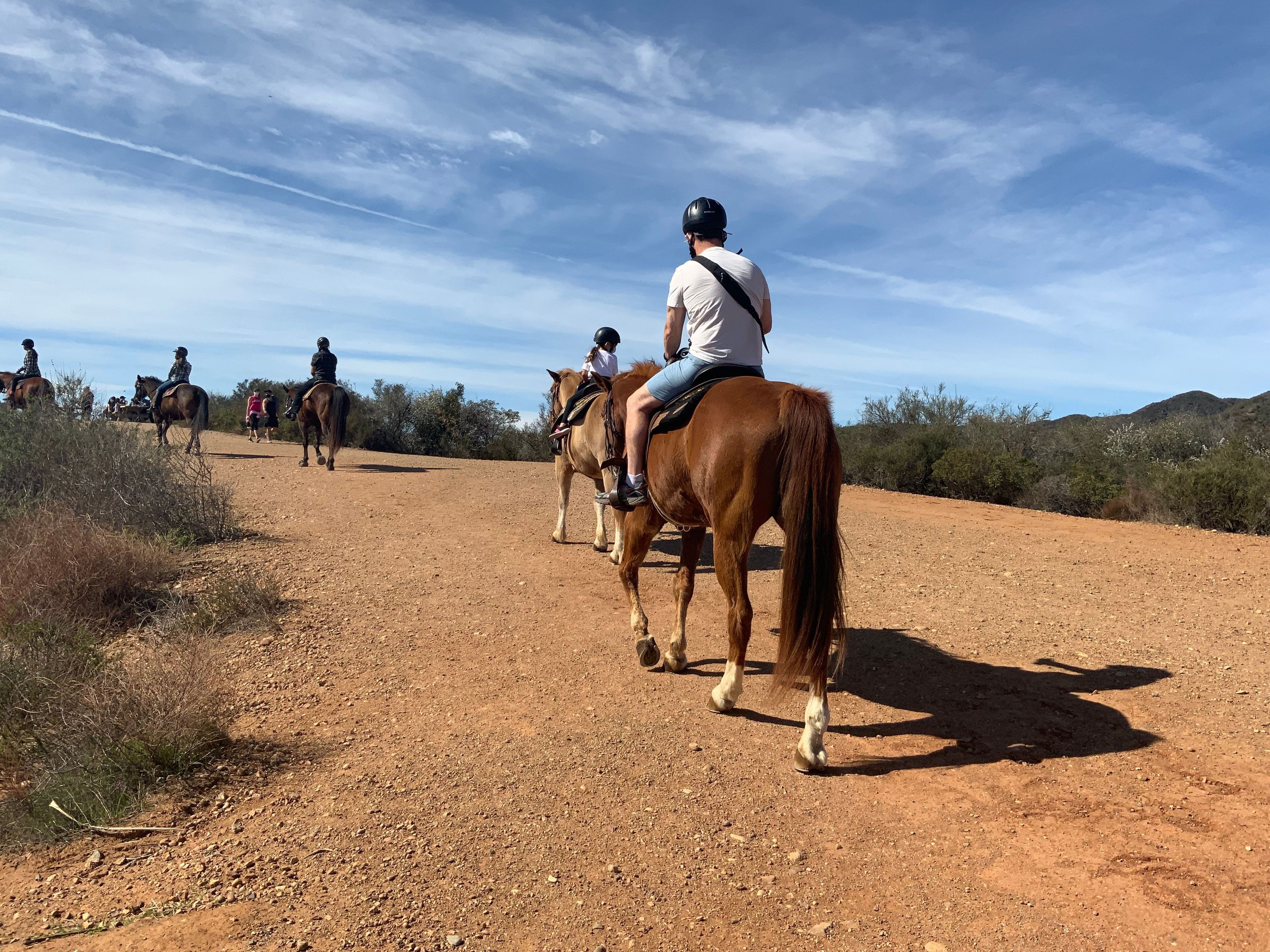 Horseback riding at Will Rogers State Historic Park 