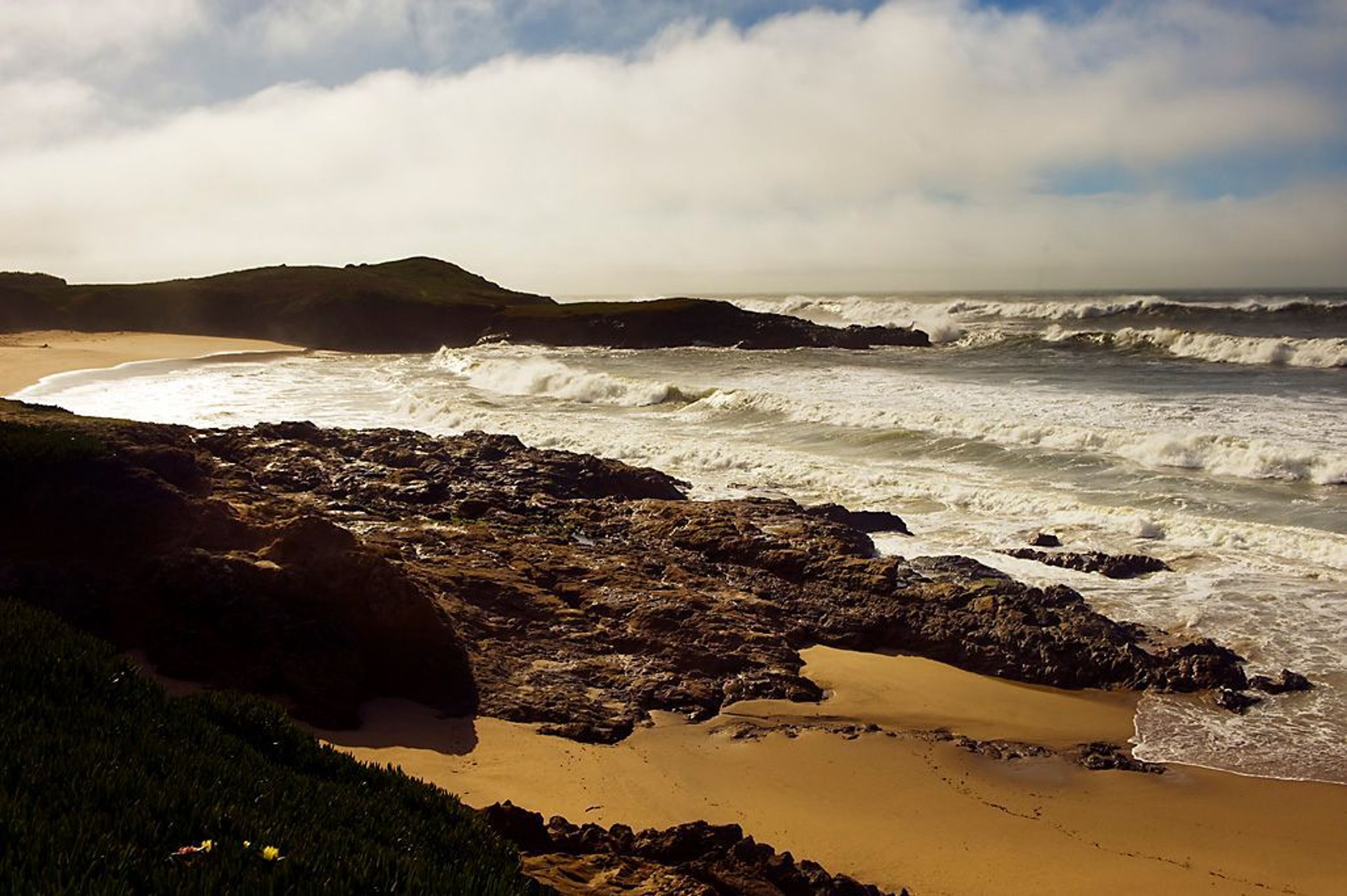 Rocks at Bean Hallow Beach. 