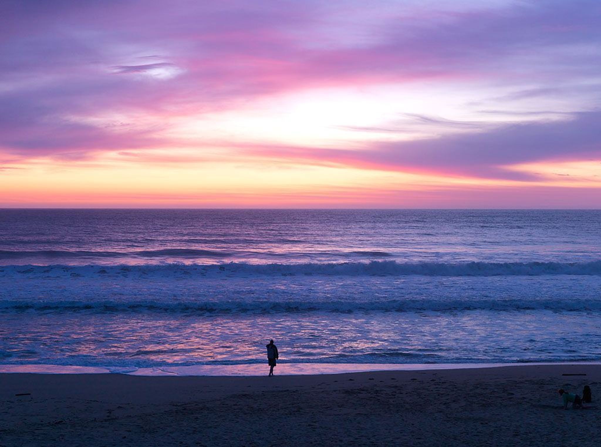 Sunset at Half Moon Bay.