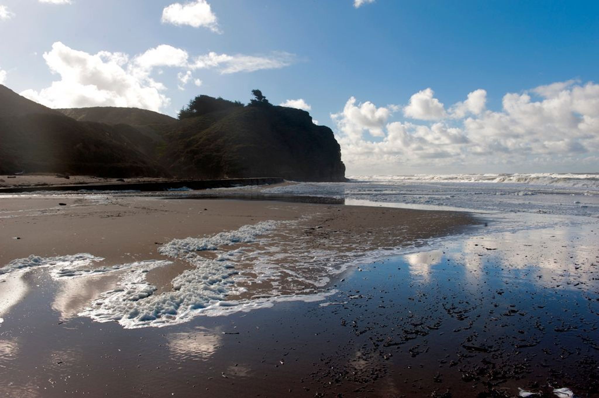 Beach at Pomponio.