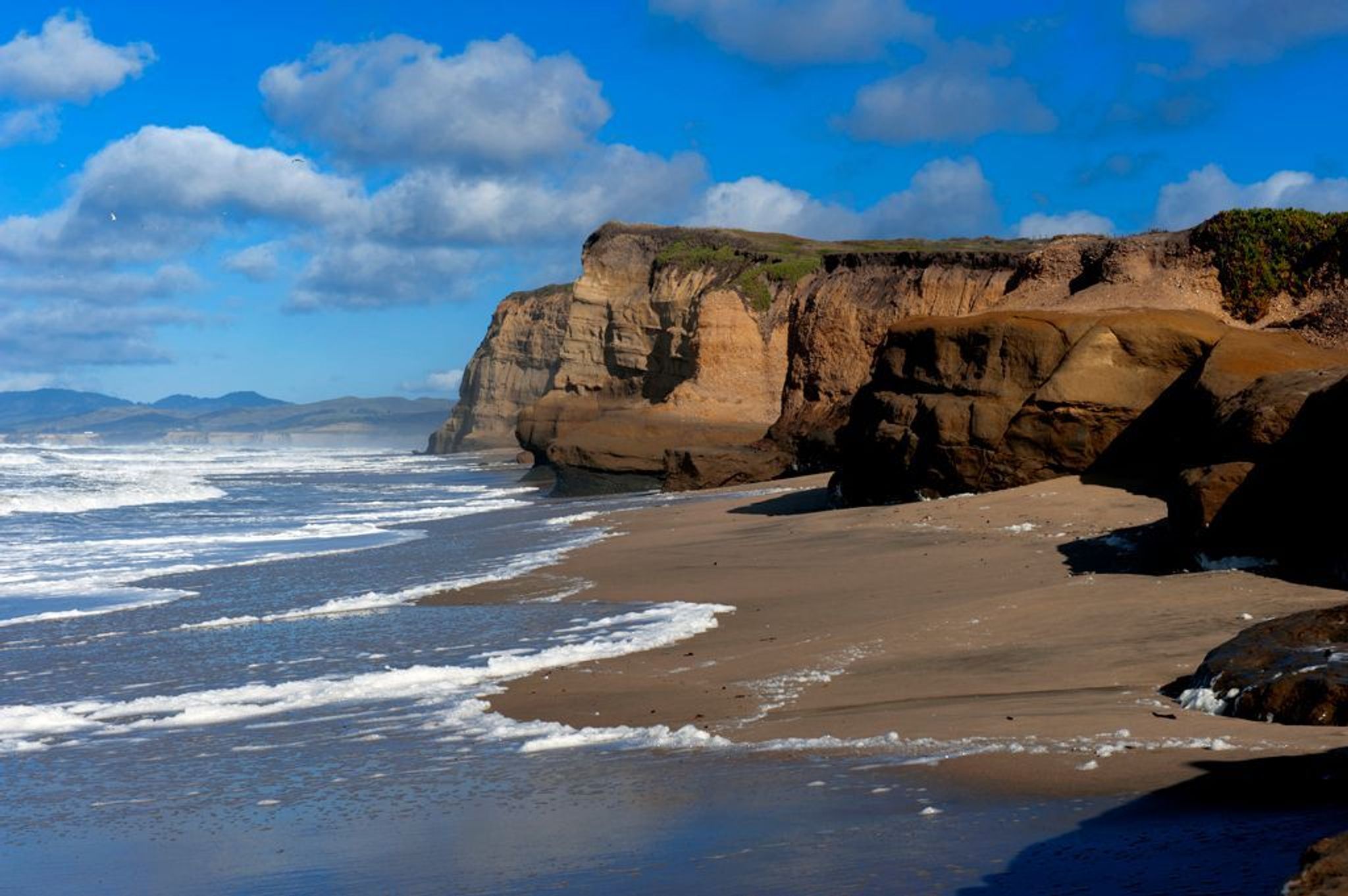 Rock cliffs at Pomponio.