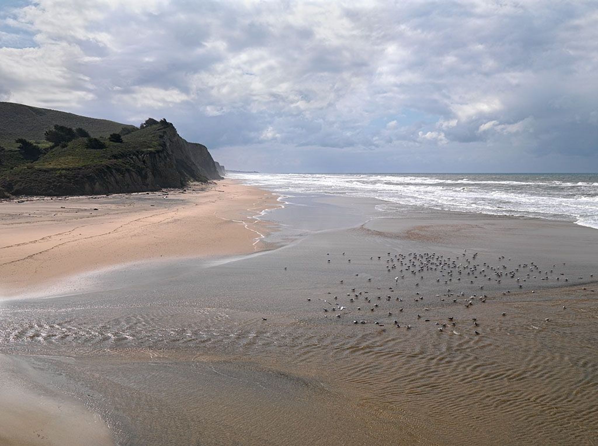 River mouth at San Gregorio. 