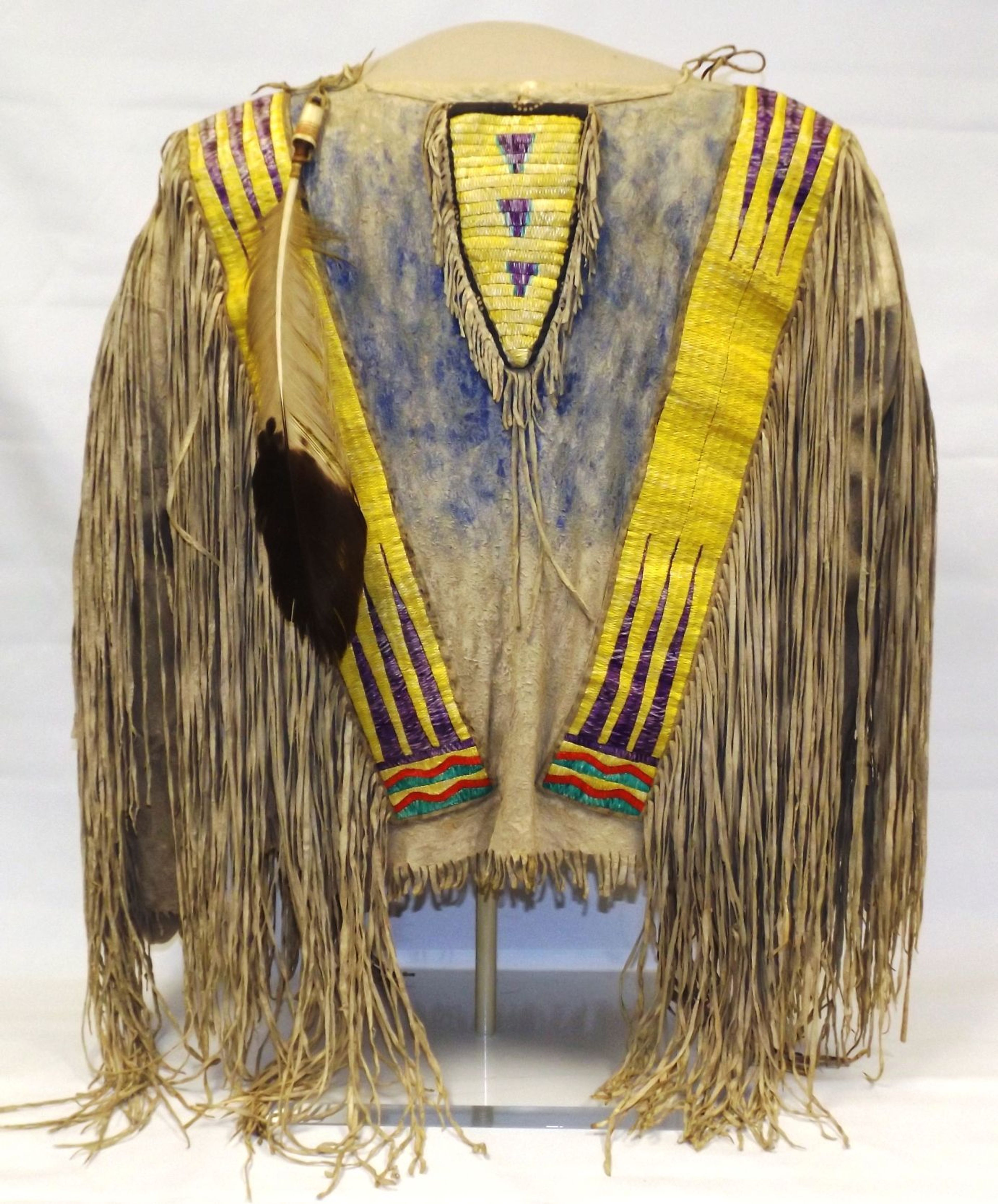 Visitors agree that this shirt decorated with quillwork and worn by Red Cloud of the Oglala Lakota is a priceless piece of history.