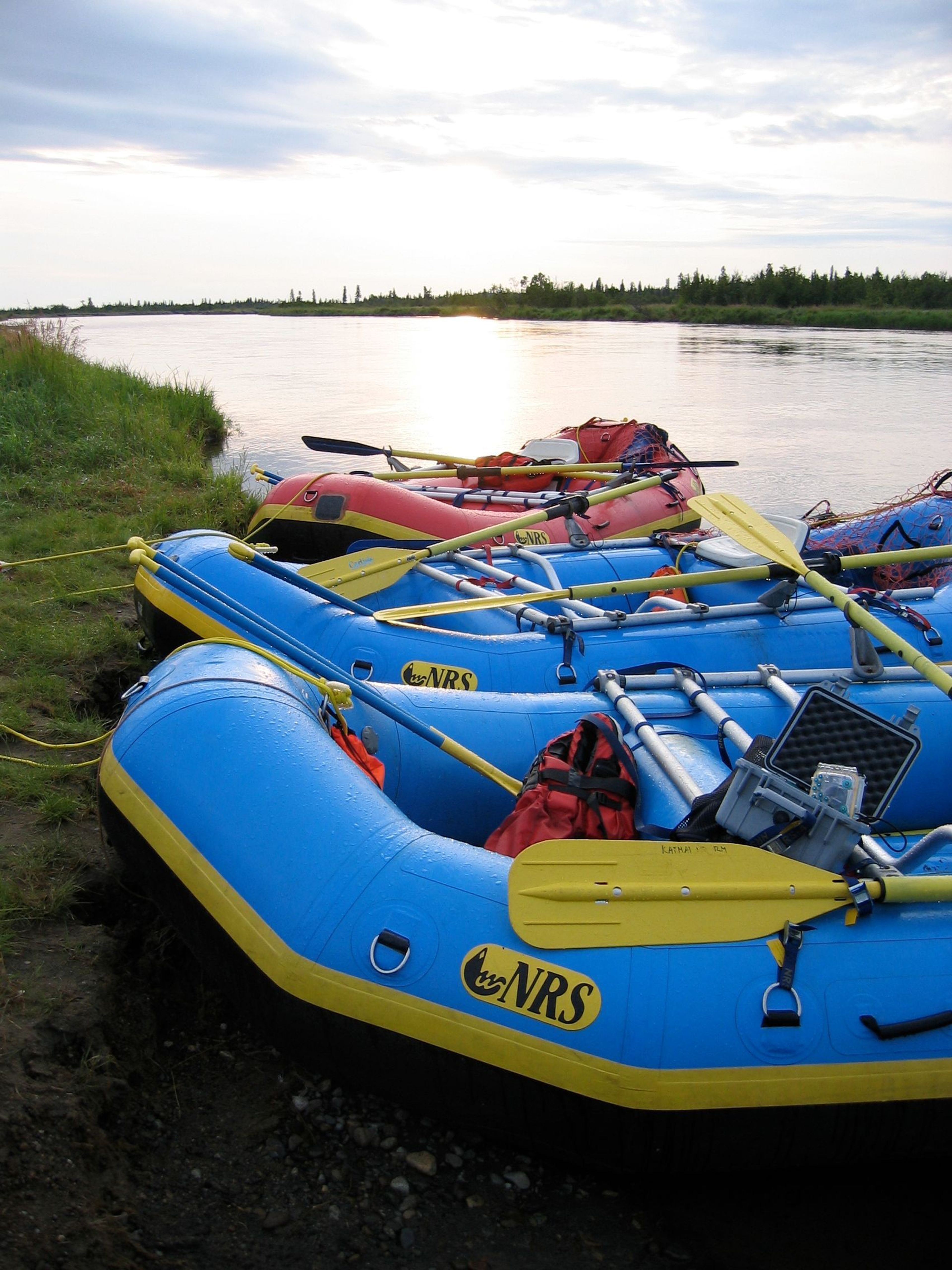 Rafting is a popular way to experience the river.